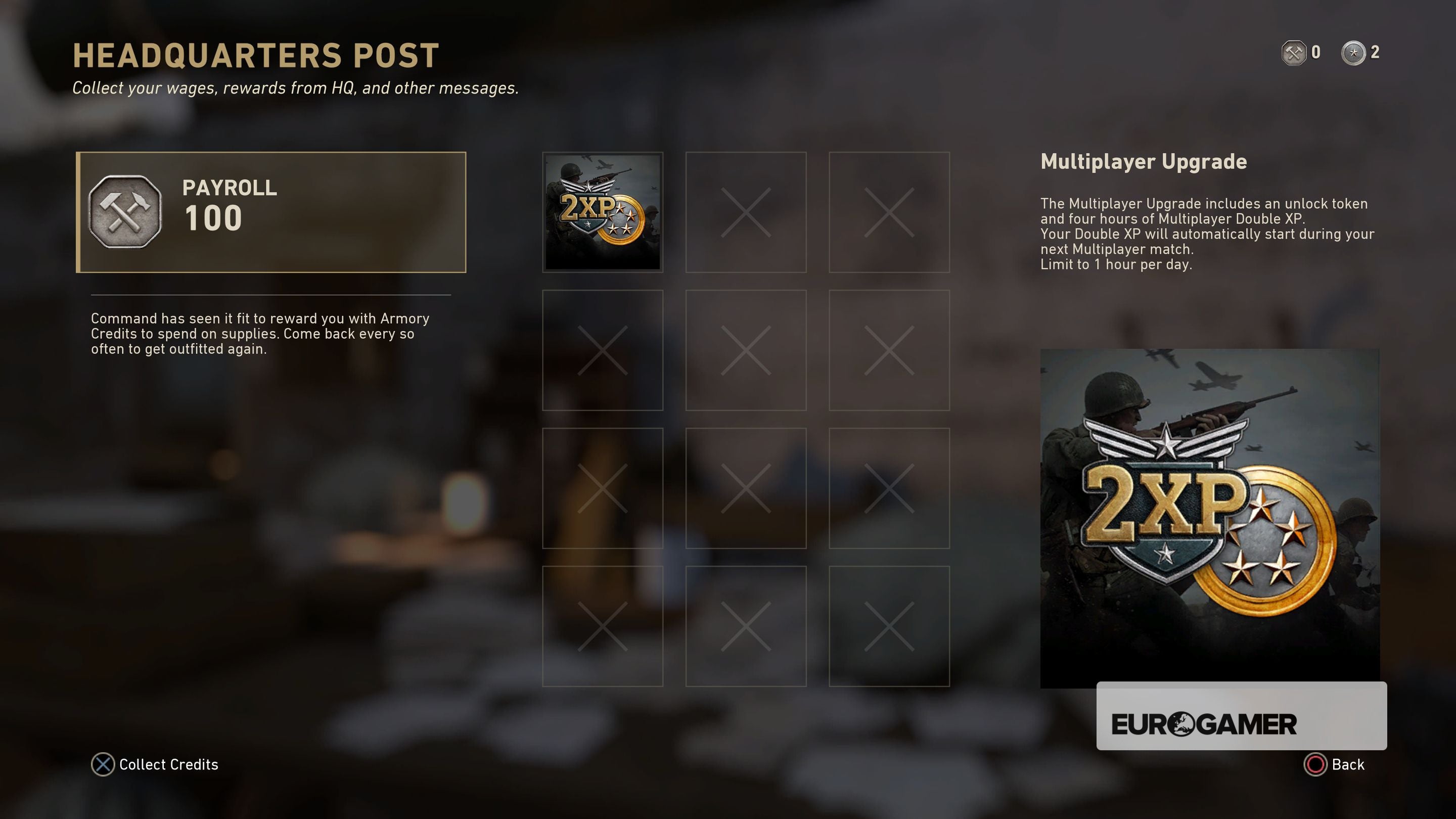 Call of Duty WW2 XP sources  how to use the double XP booster and the best game mode for fast XP - 84