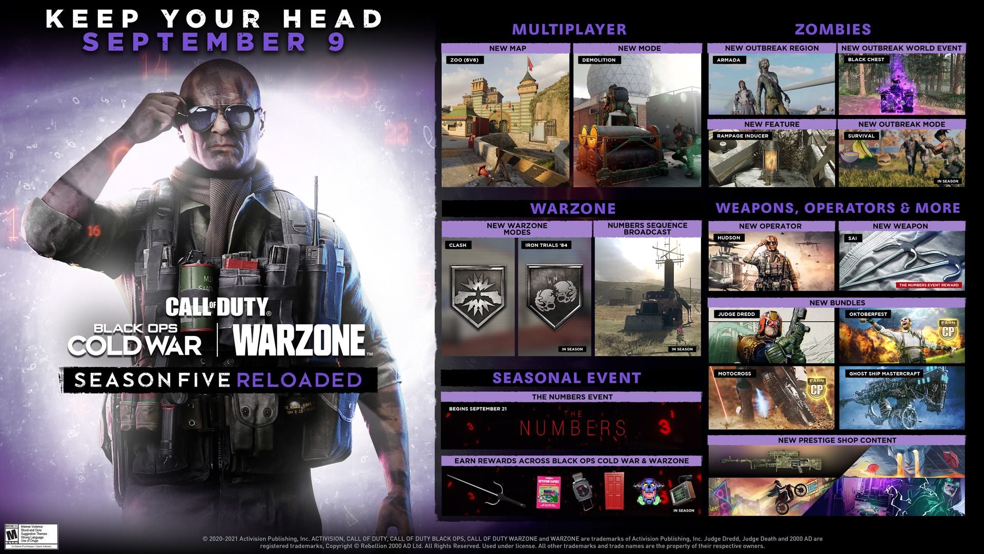 Black Ops  Cold War  Warzone Reloaded release times  Judge Dredd bundle and everything else coming in the mid season update - 60