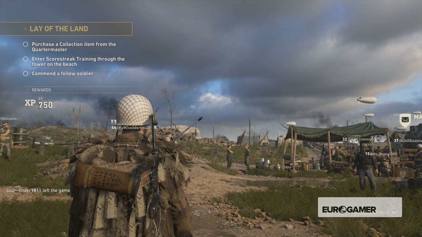 Call of Duty WW2  How to Commend a fellow soldier  with or without an empty Headquarters - 38