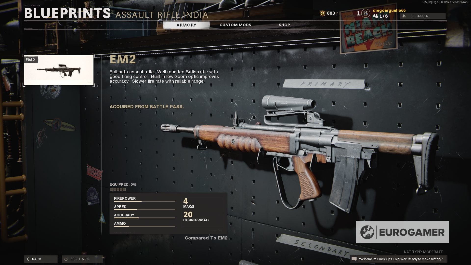 Warzone best EM2 loadout  Our EM2 class setup recommendation and how to unlock the EM2 explained - 1