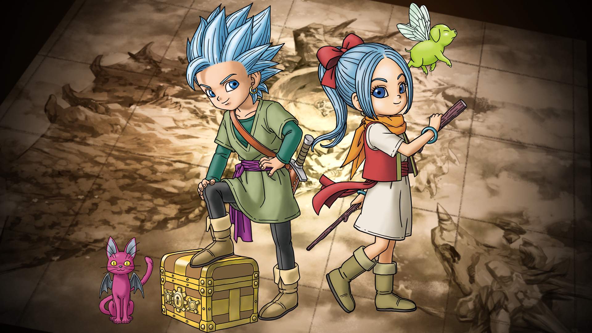 Immagine di Dragon Quest Treasures Provato, ne ferisce più la spada o la pala?