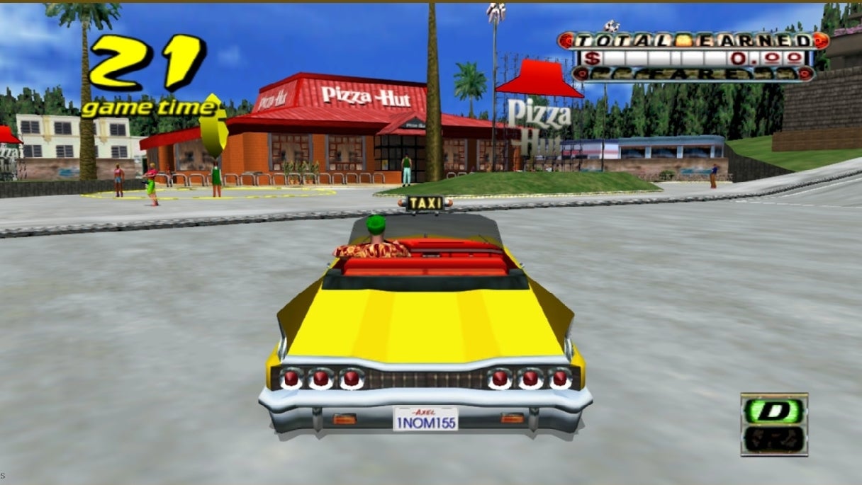 Image for Crazy Taxi on Steam now has original Pizza Hut, KFC and FILA destination names - thanks to modders