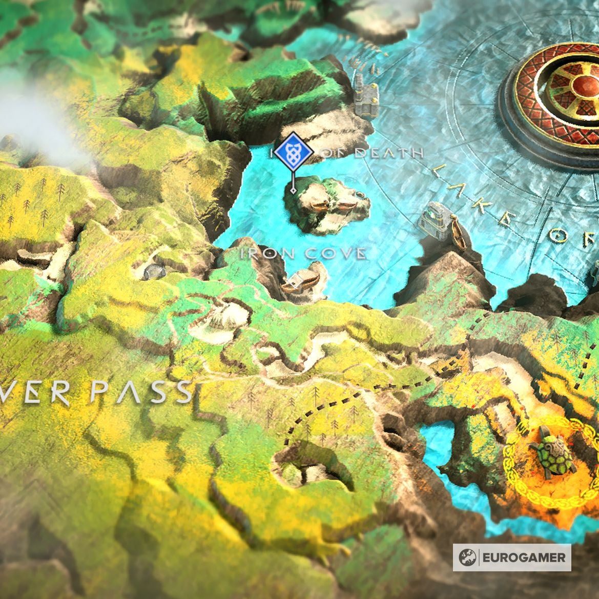 God of War Treasure Map locations   Where to find Don t Blink  Kneel Before God  Island of Light and other Treasure Maps - 94