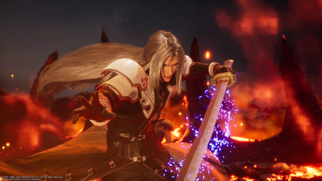 Sephiroth en fuego