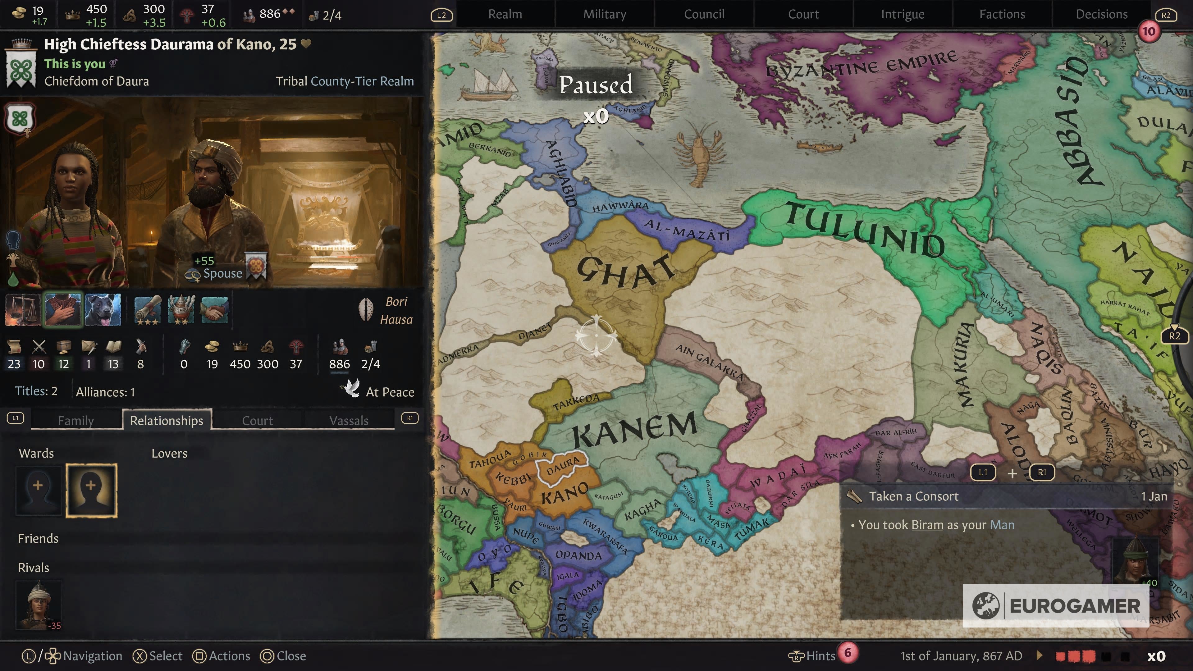 Playing Crusader Kings 3 on console  a bit unwieldy but it works - 37
