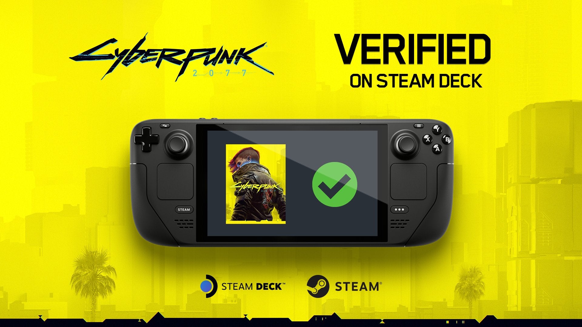 Imagem para Cyberpunk 2077 recebe verificação para a Steam Deck
