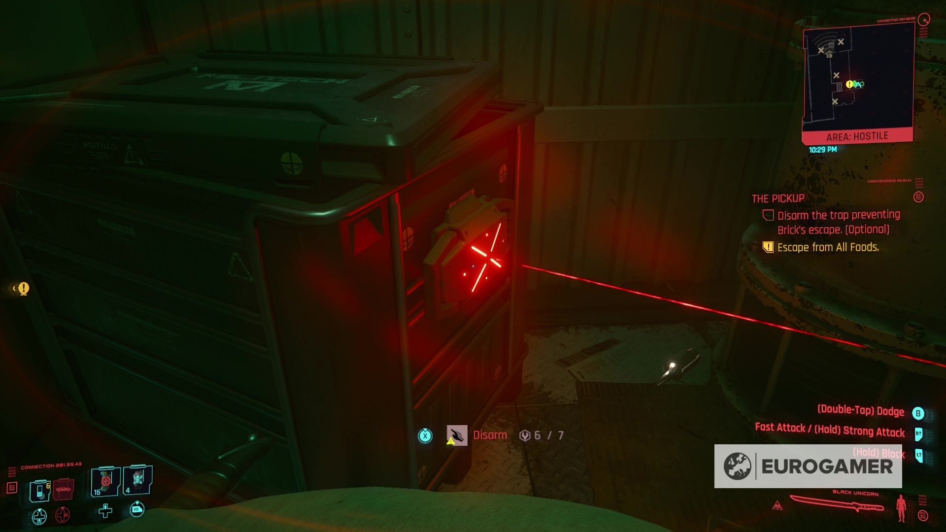 Cyberpunk 2077 Freeing Brick  How to free Brick and disarm the trap in Cyberpunk 2077 s The Pickup - 10