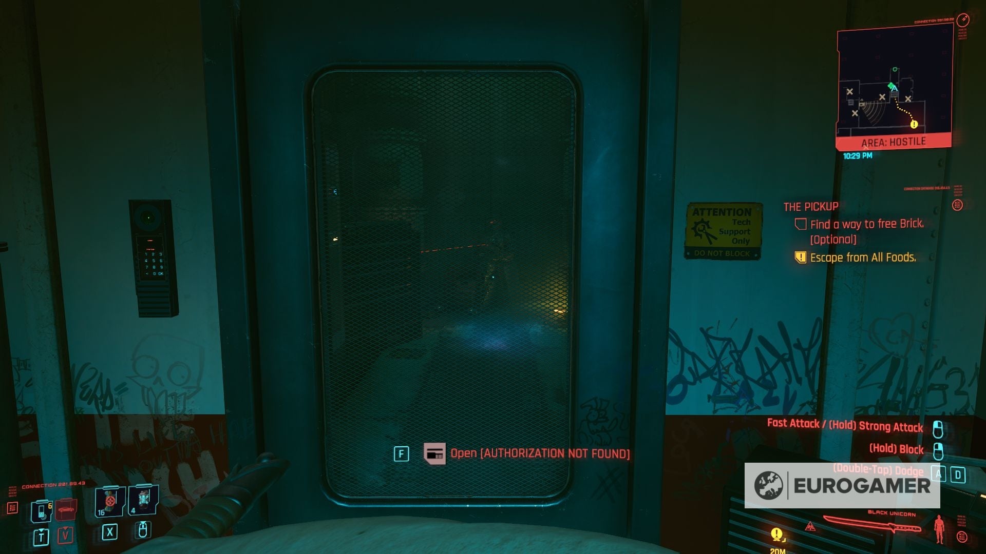 Cyberpunk 2077 Freeing Brick  How to free Brick and disarm the trap in Cyberpunk 2077 s The Pickup - 1