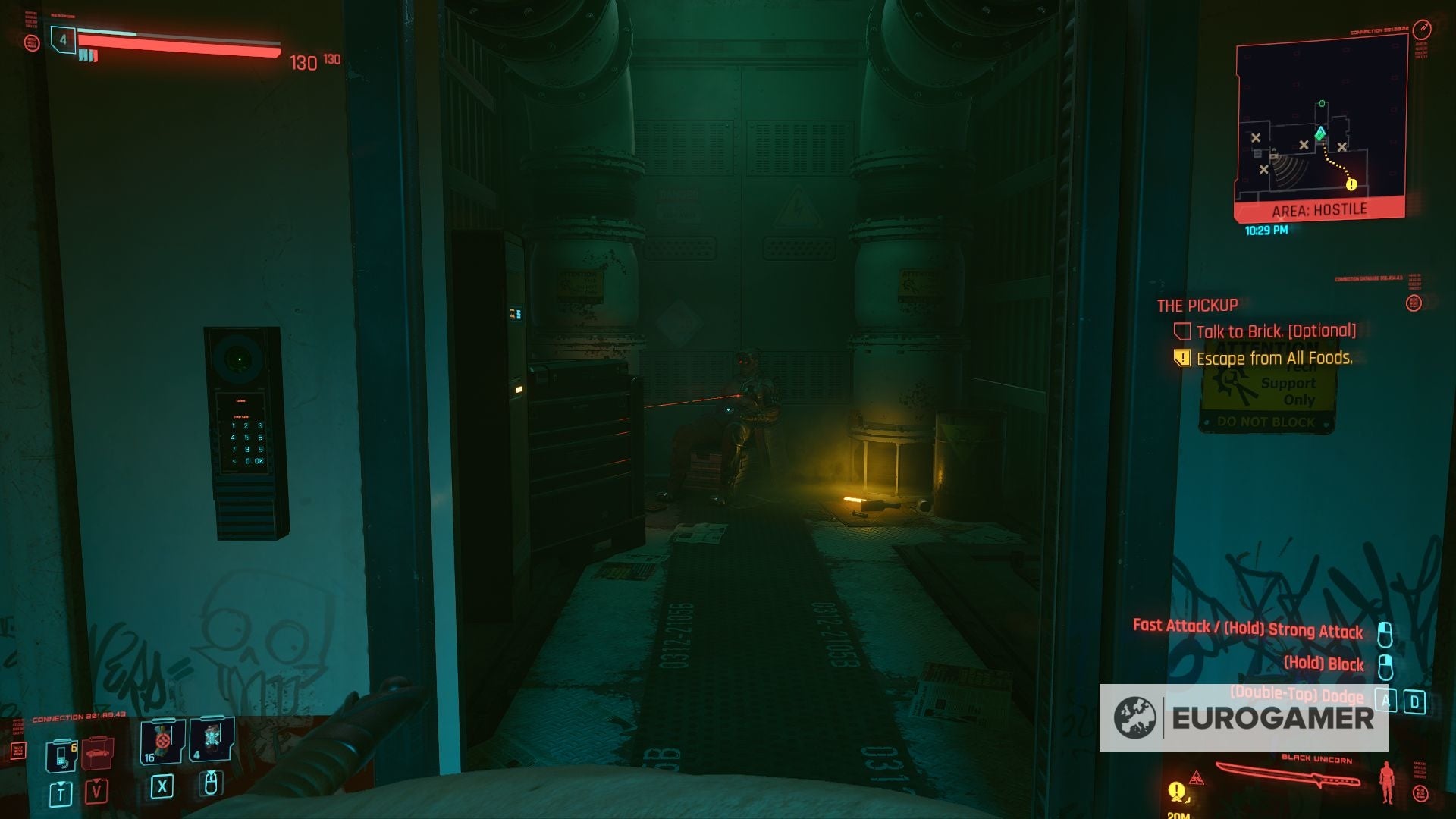 Cyberpunk 2077 Freeing Brick  How to free Brick and disarm the trap in Cyberpunk 2077 s The Pickup - 88