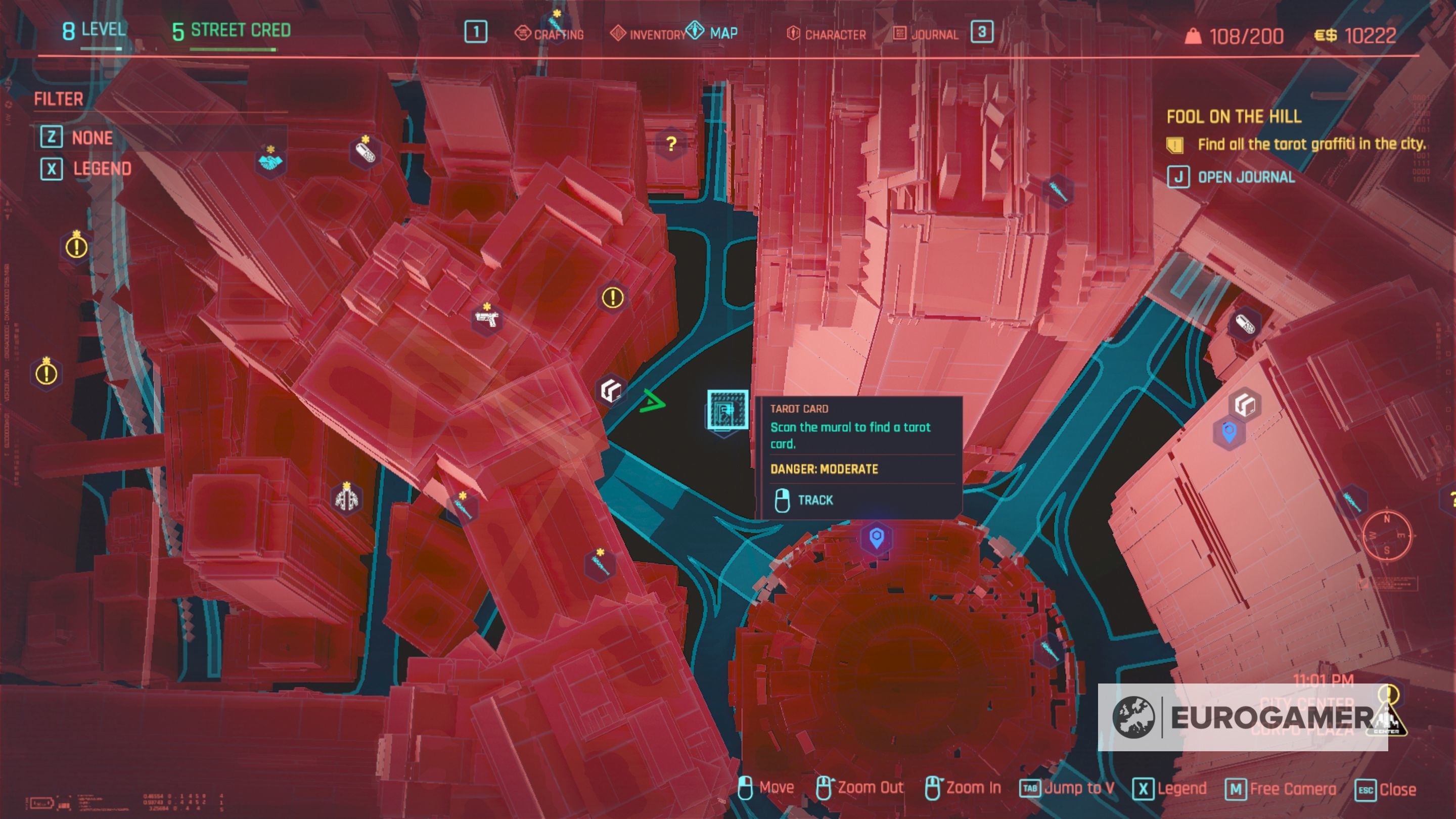 Cyberpunk 2077 Tarot Card locations for Fool on the Hill explained - 15