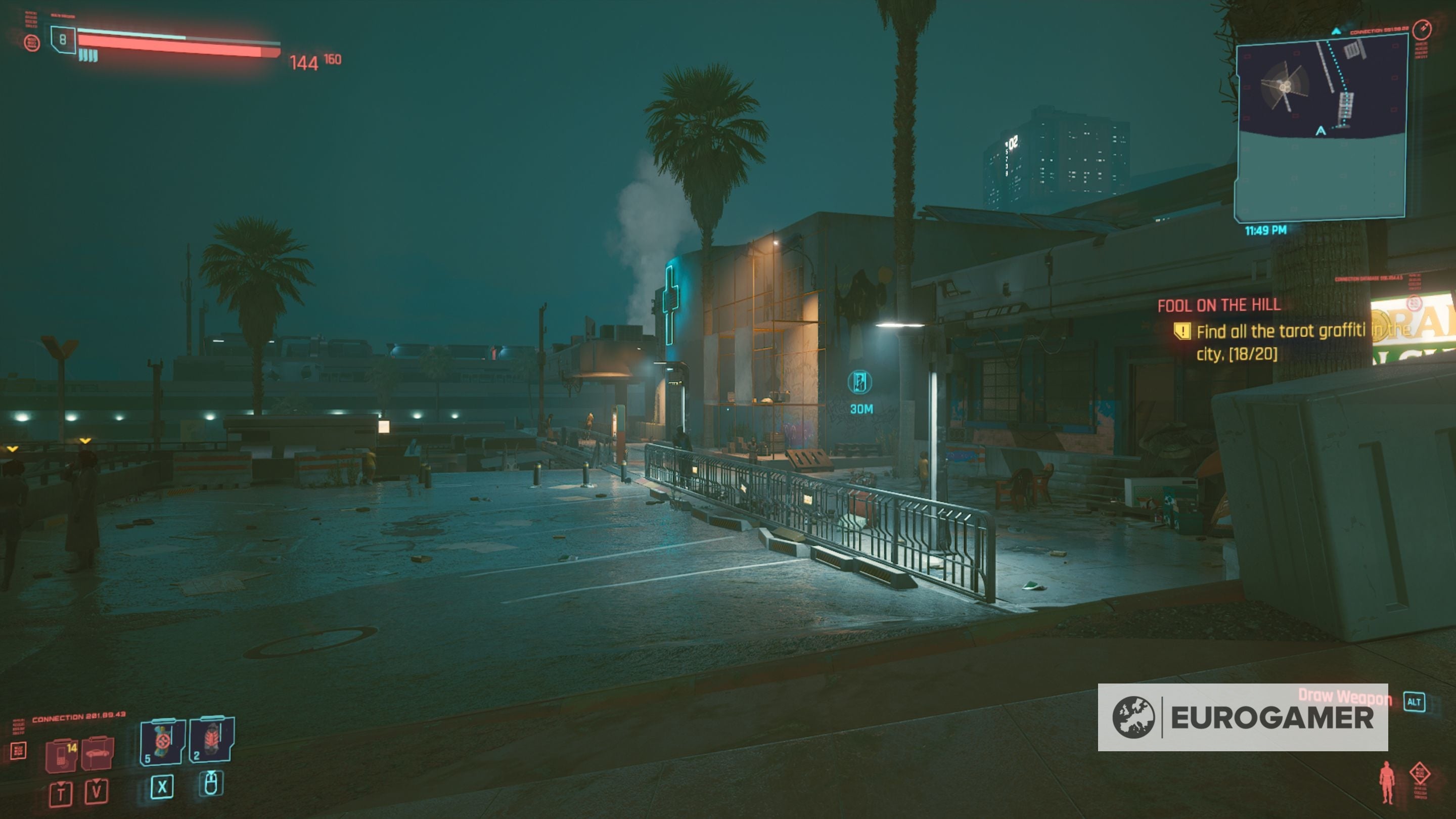 Cyberpunk 2077 Tarot Card locations for Fool on the Hill explained - 93