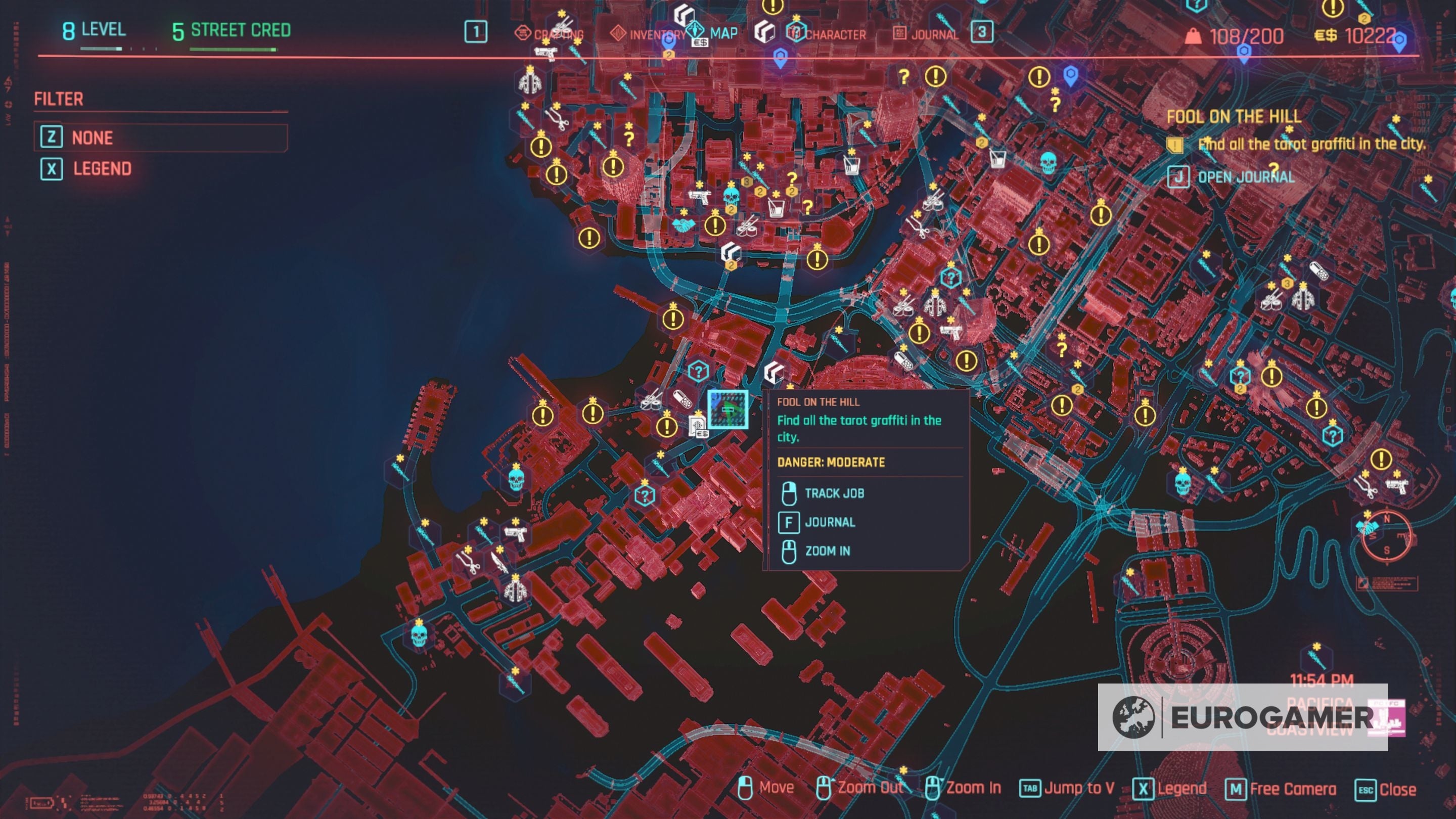 Cyberpunk 2077 Tarot Card locations for Fool on the Hill explained - 17
