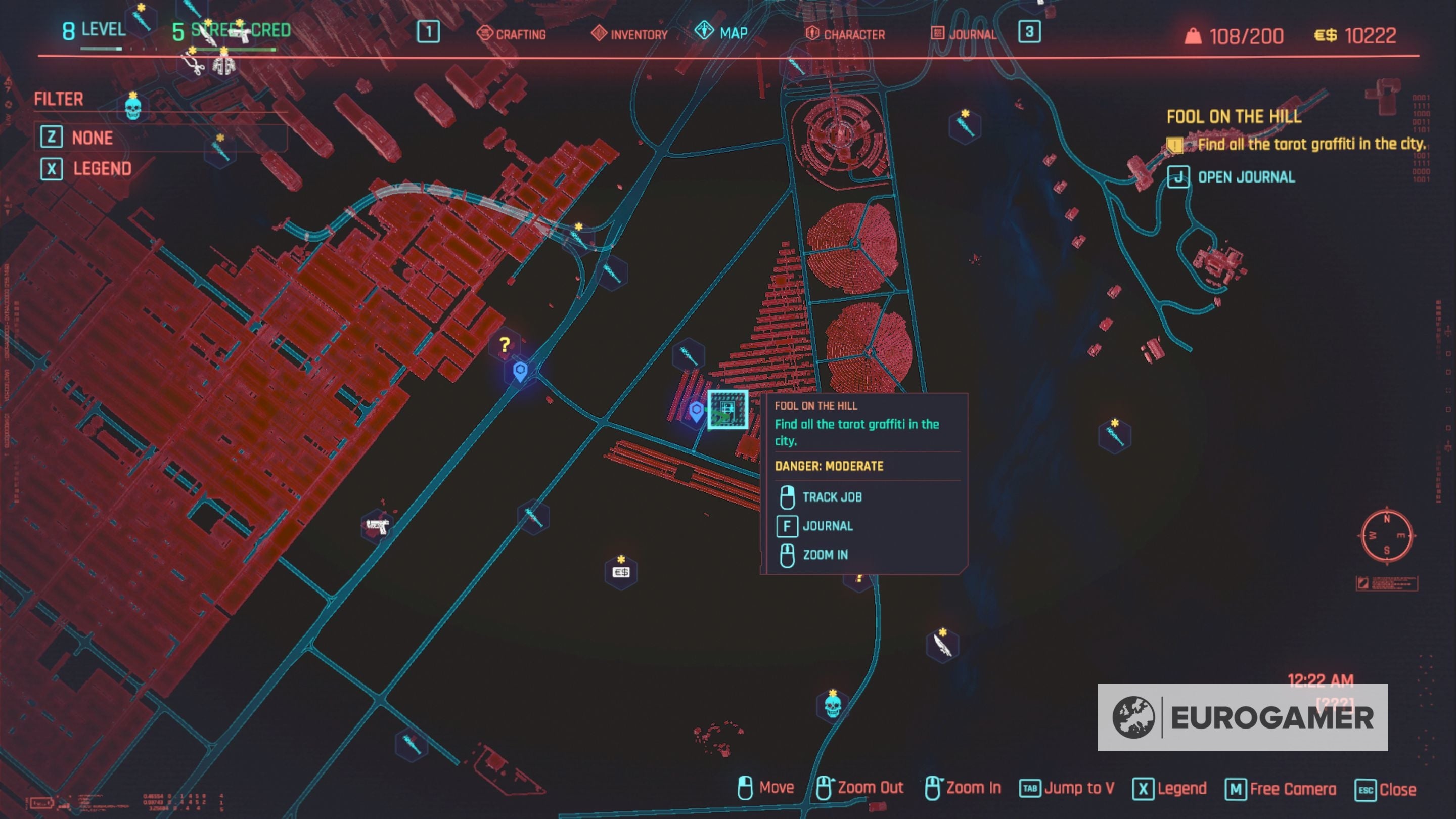 Cyberpunk 2077 Tarot Card locations for Fool on the Hill explained - 69