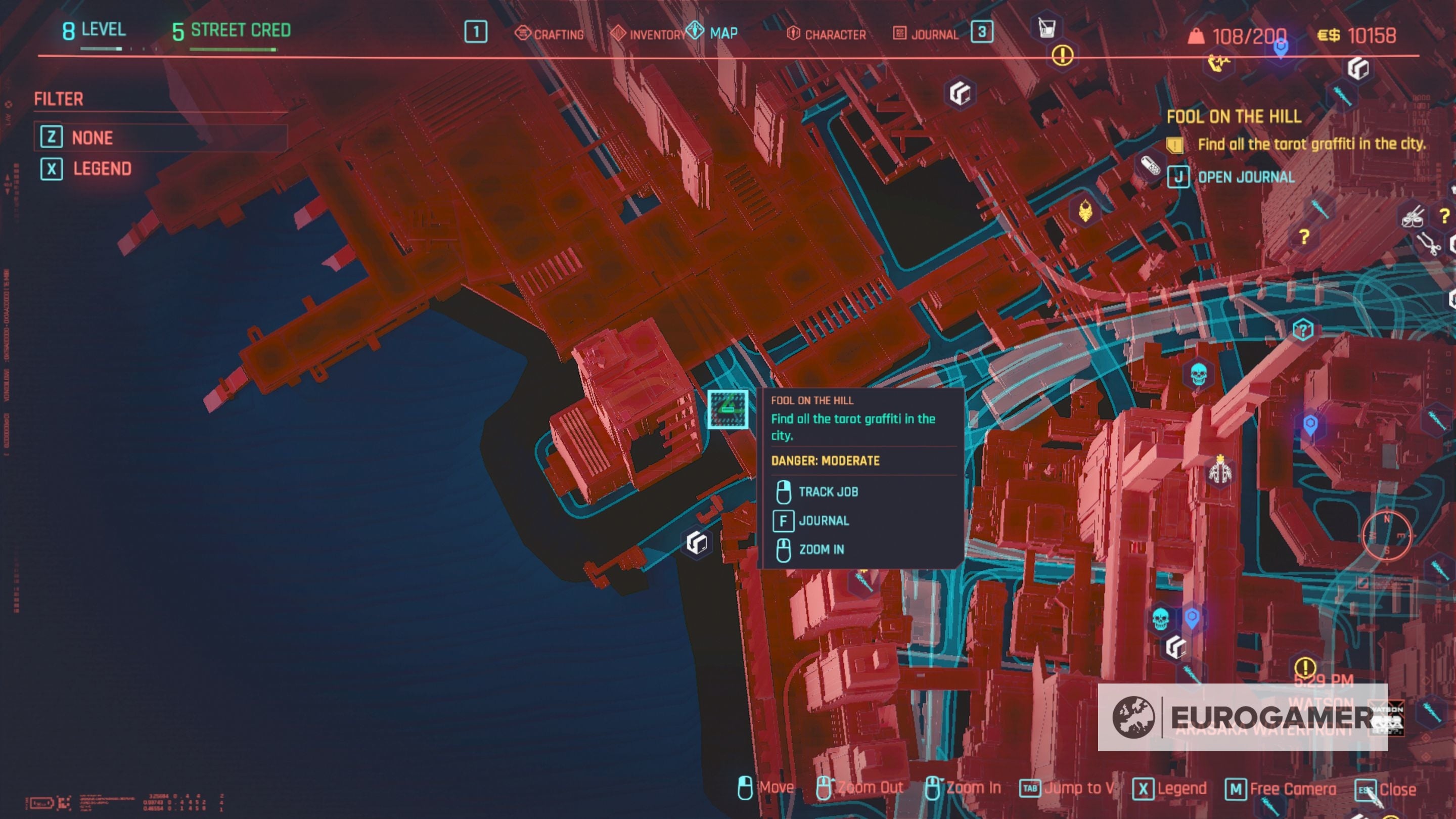 Cyberpunk 2077 Tarot Card locations for Fool on the Hill explained - 72