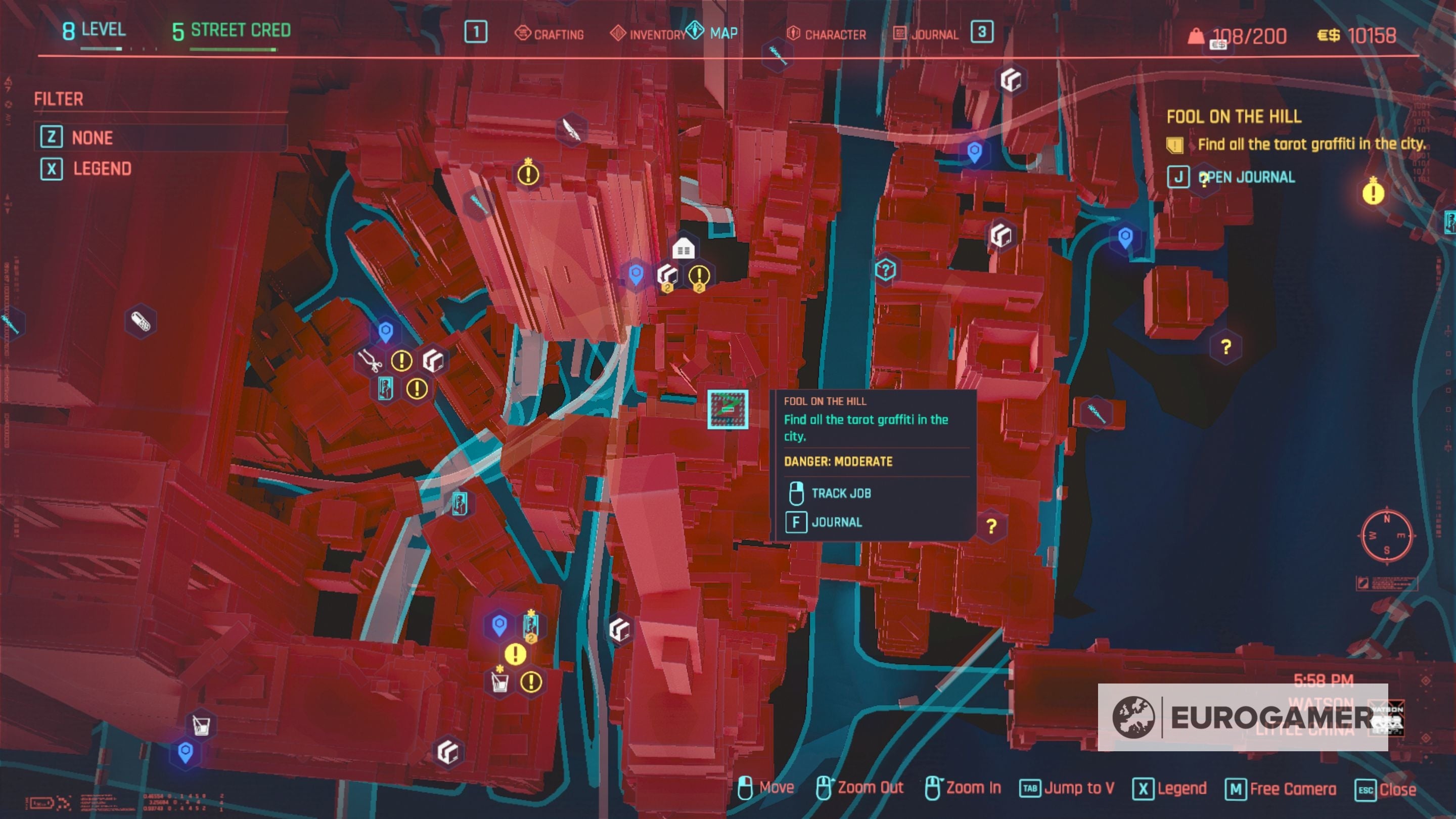 Cyberpunk 2077 Tarot Card locations for Fool on the Hill explained - 33