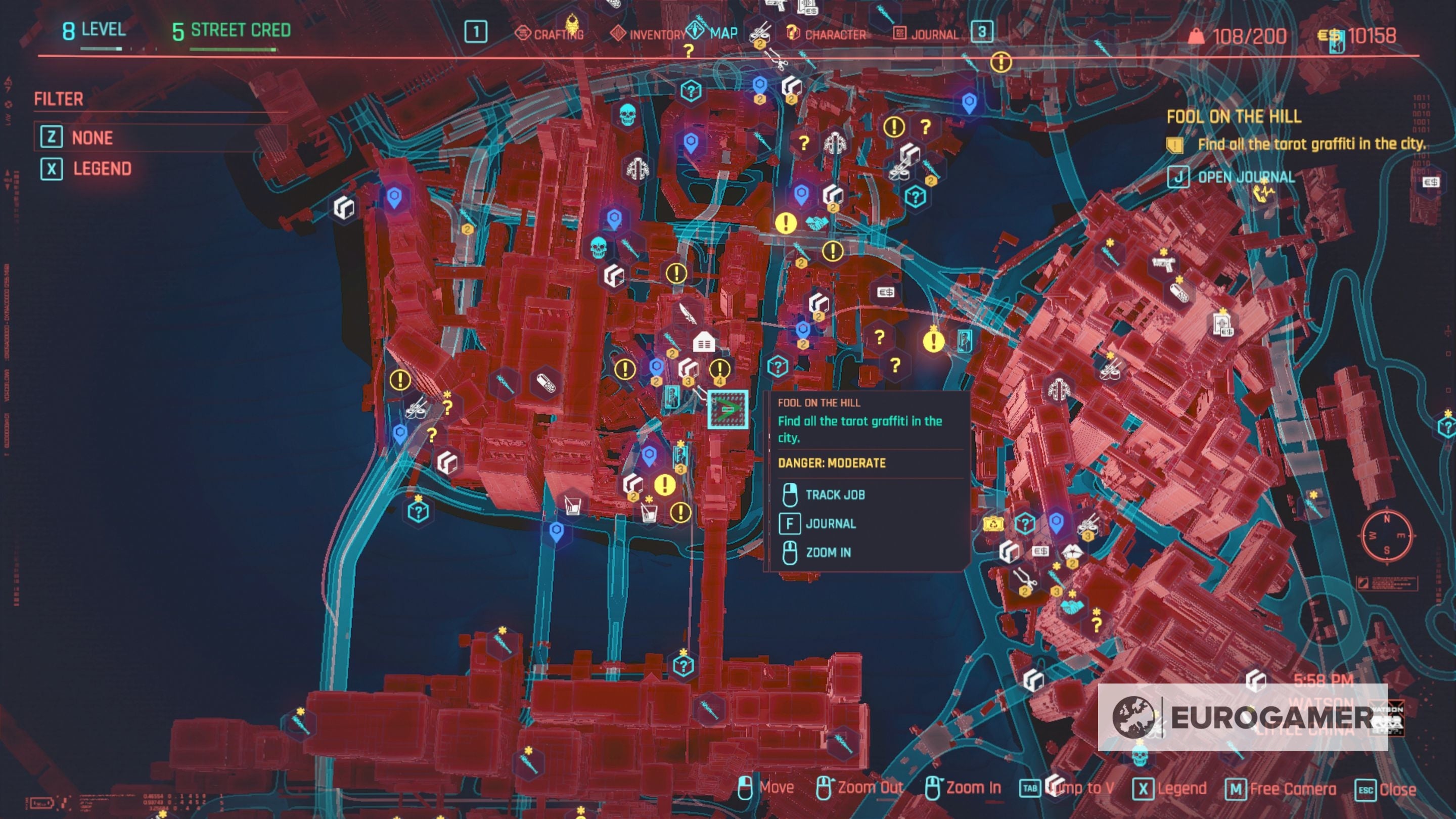 Cyberpunk 2077 Tarot Card locations for Fool on the Hill explained - 38