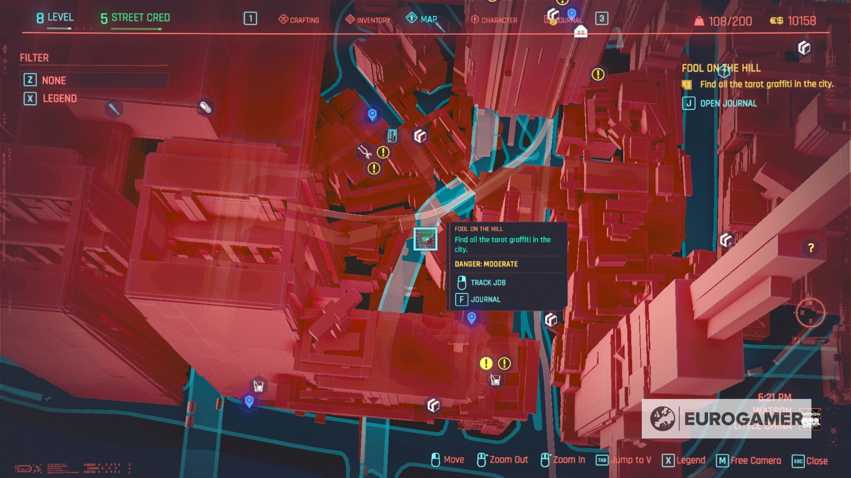 Cyberpunk 2077 Tarot Card locations for Fool on the Hill explained - 35