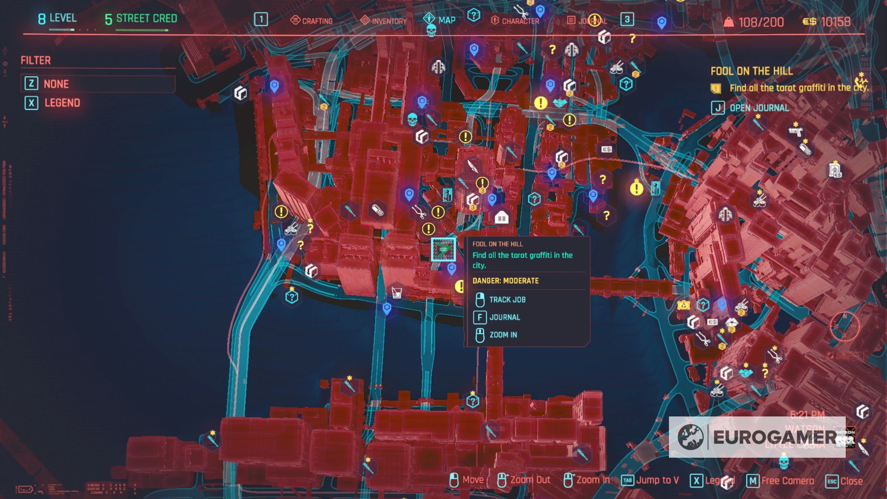 Cyberpunk 2077 Tarot Card locations for Fool on the Hill explained - 25