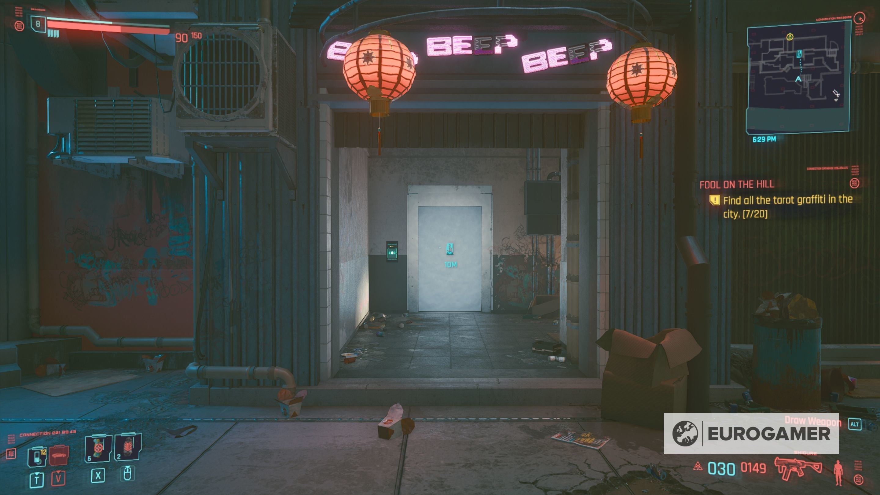Cyberpunk 2077 Tarot Card locations for Fool on the Hill explained - 3