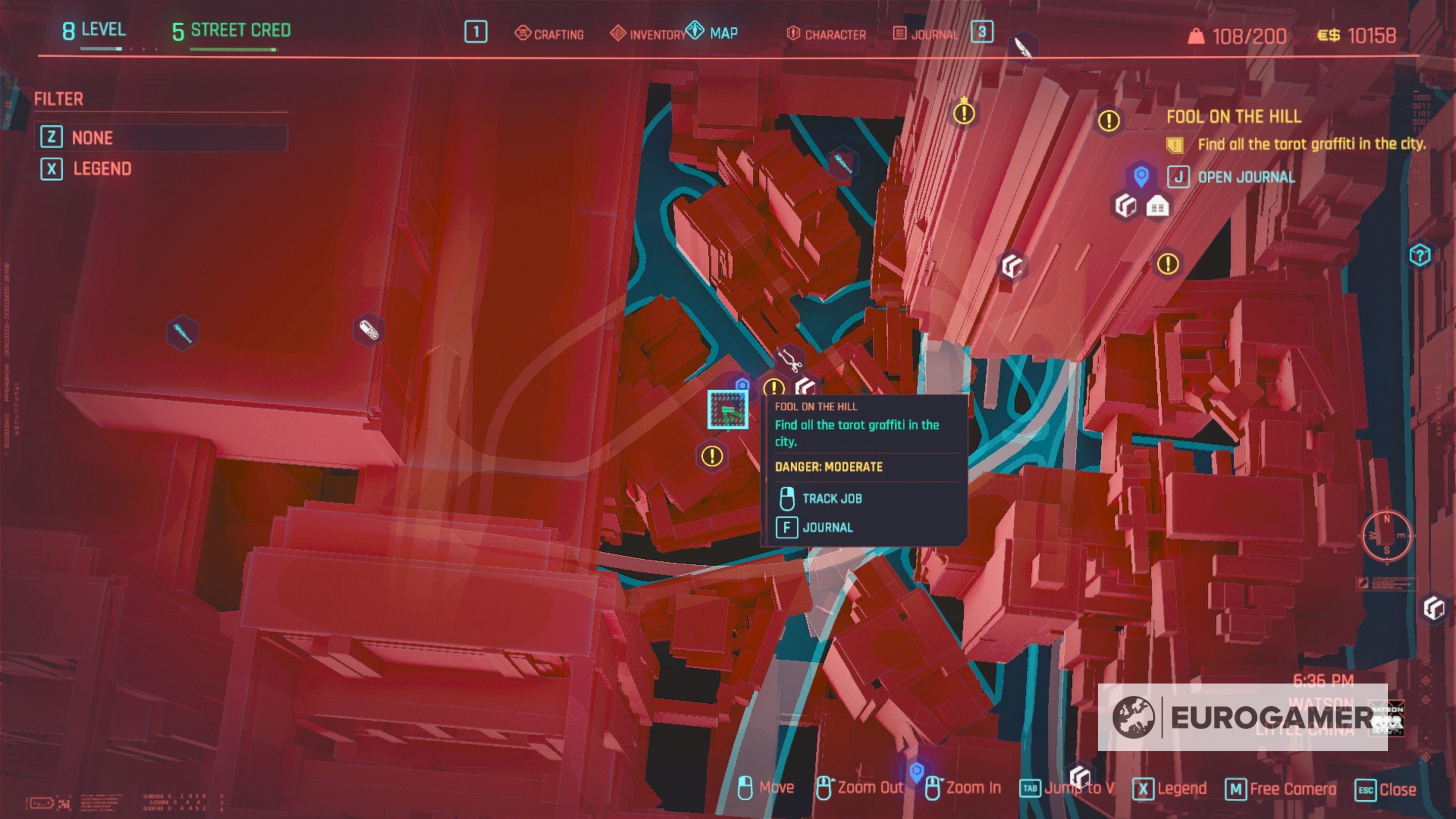 Cyberpunk 2077 Tarot Card locations for Fool on the Hill explained - 19