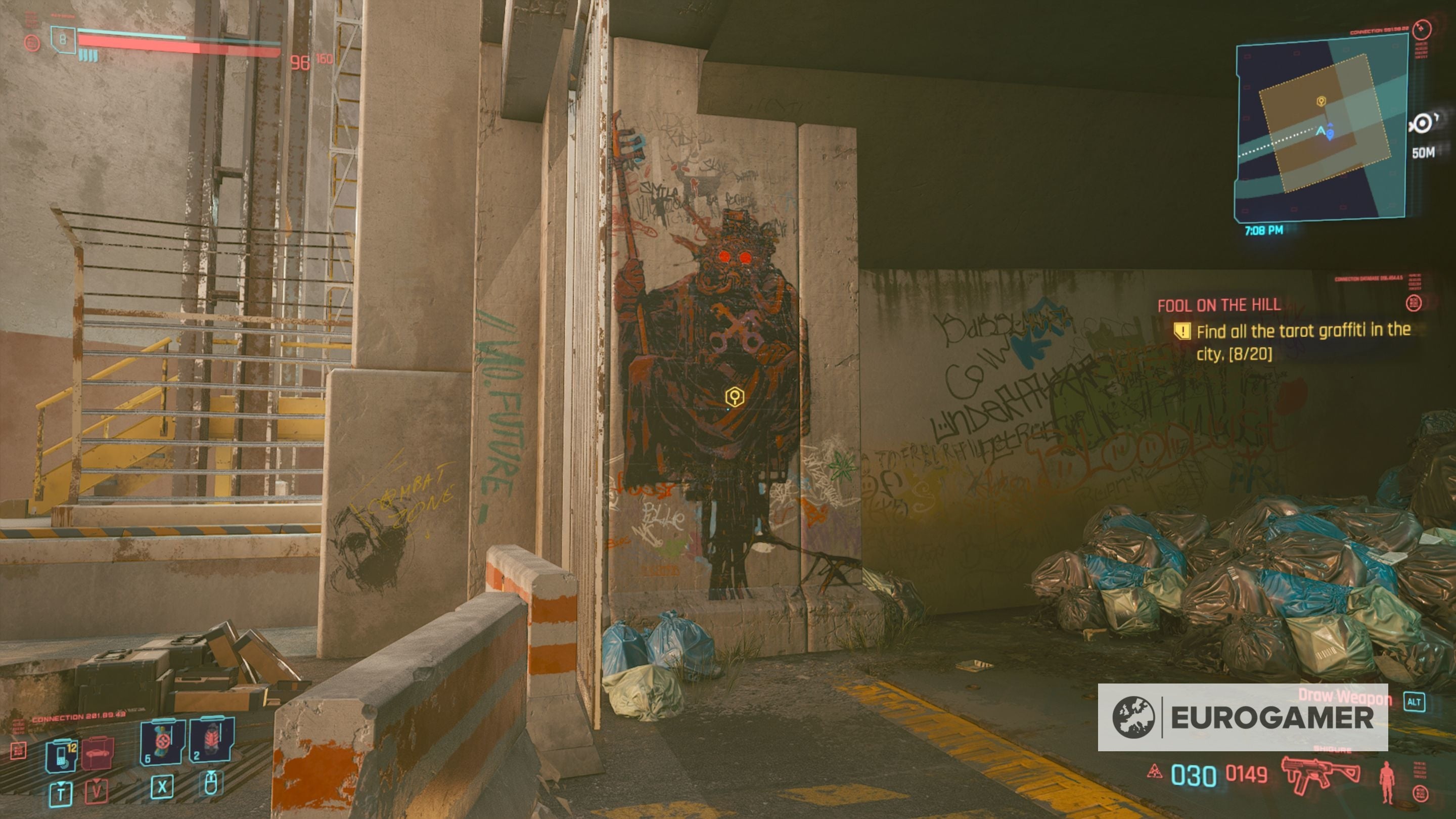 Cyberpunk 2077 Tarot Card locations for Fool on the Hill explained - 21
