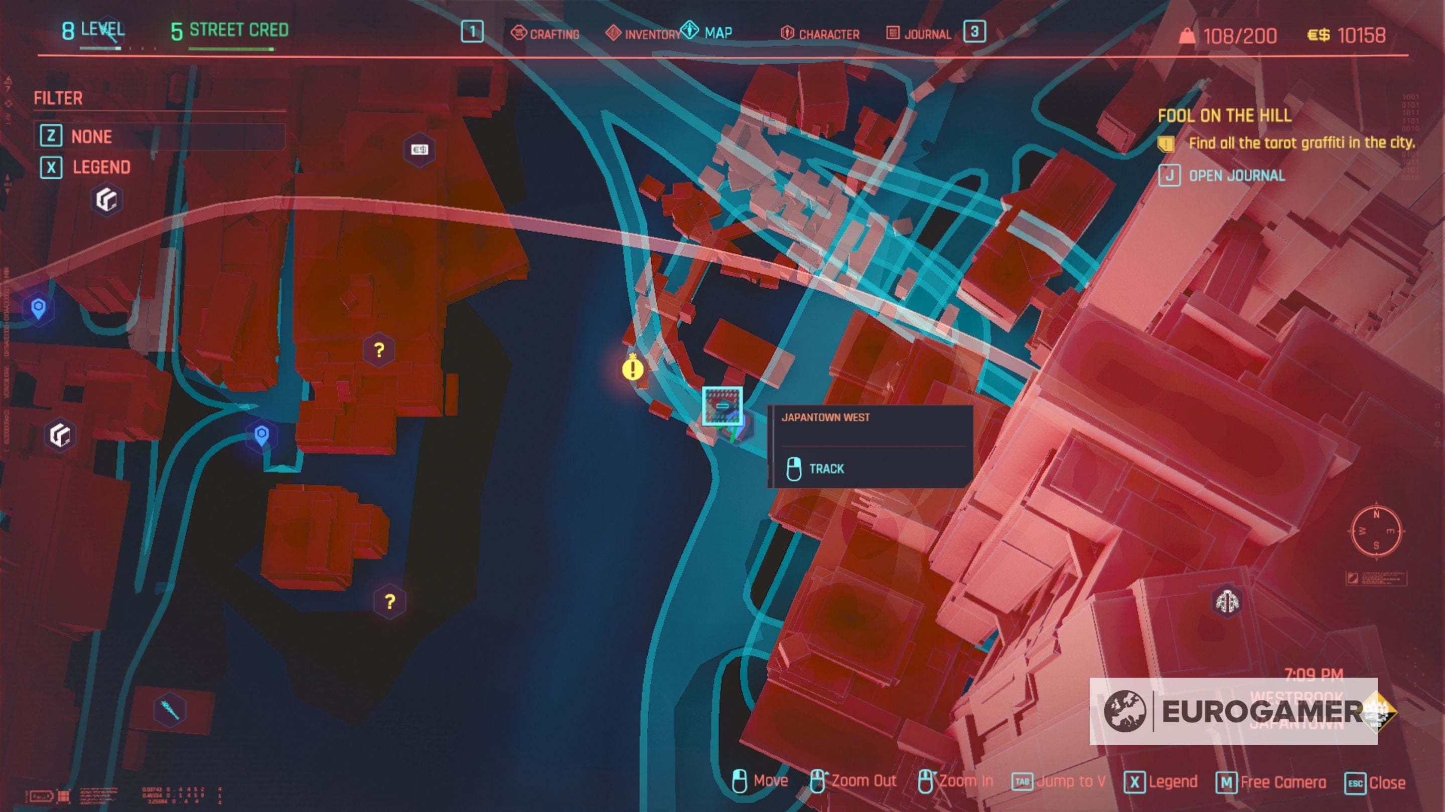 Cyberpunk 2077 Tarot Card locations for Fool on the Hill explained - 23