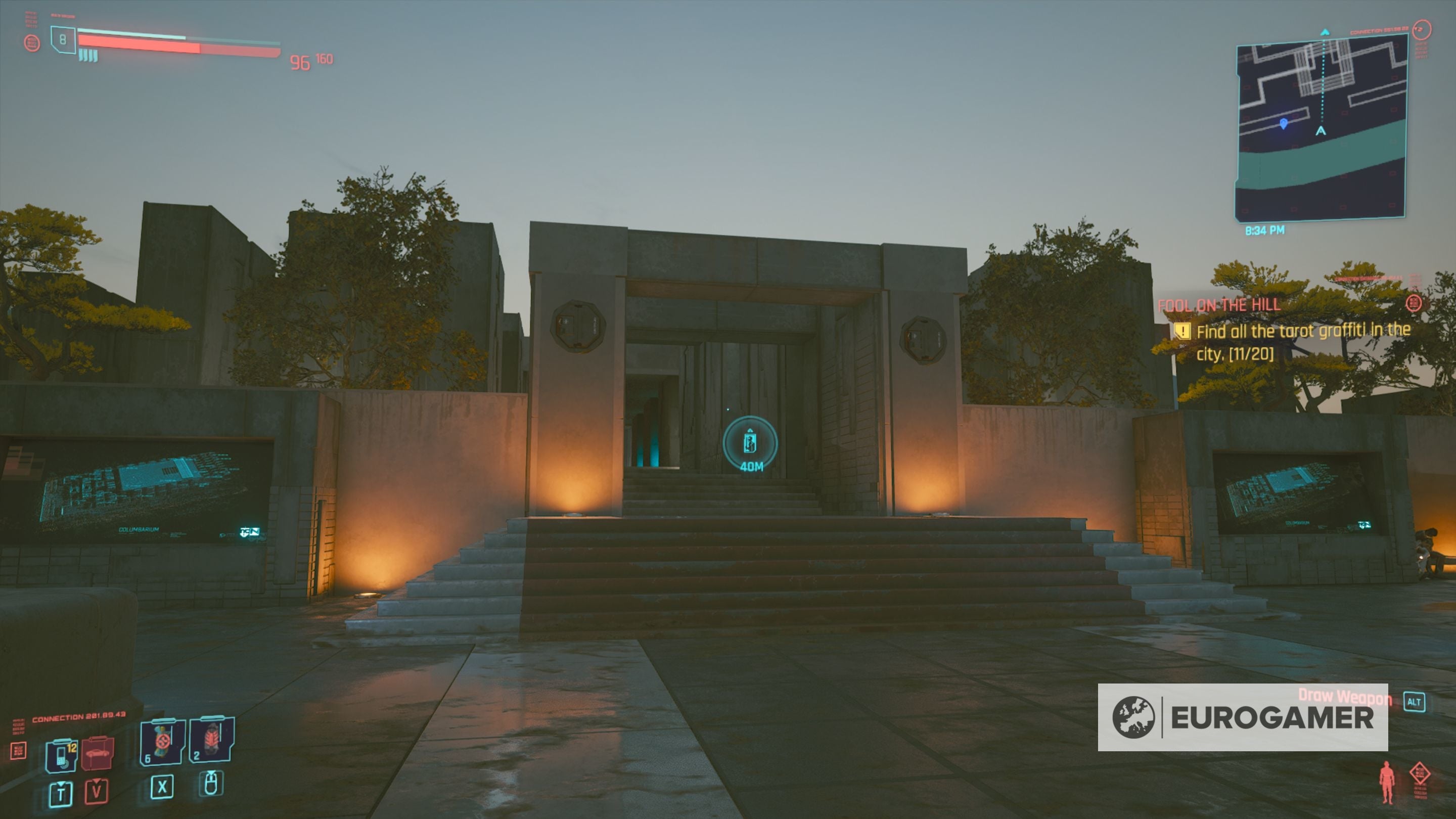 Cyberpunk 2077 Tarot Card locations for Fool on the Hill explained - 23