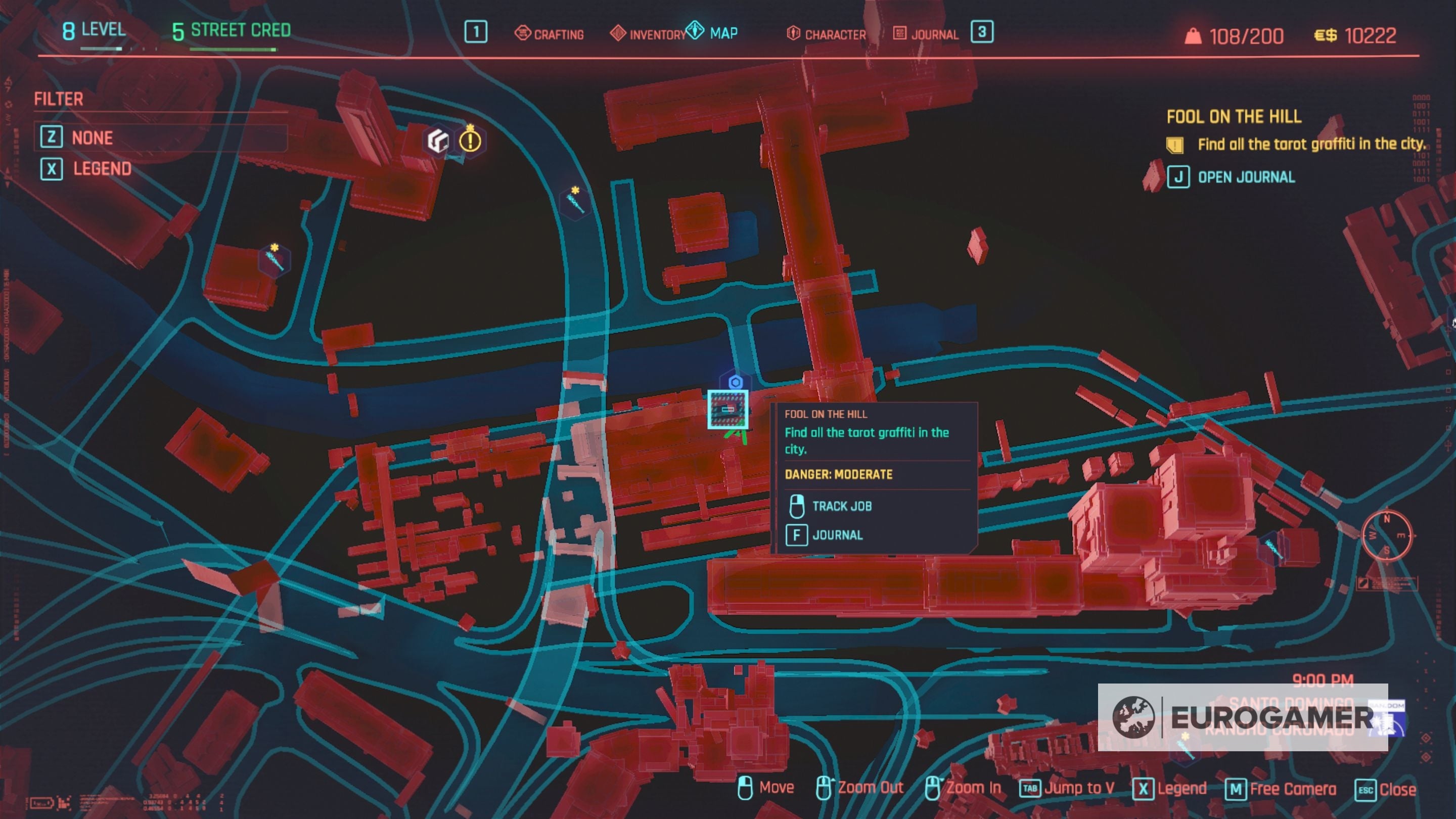 Cyberpunk 2077 Tarot Card locations for Fool on the Hill explained - 98