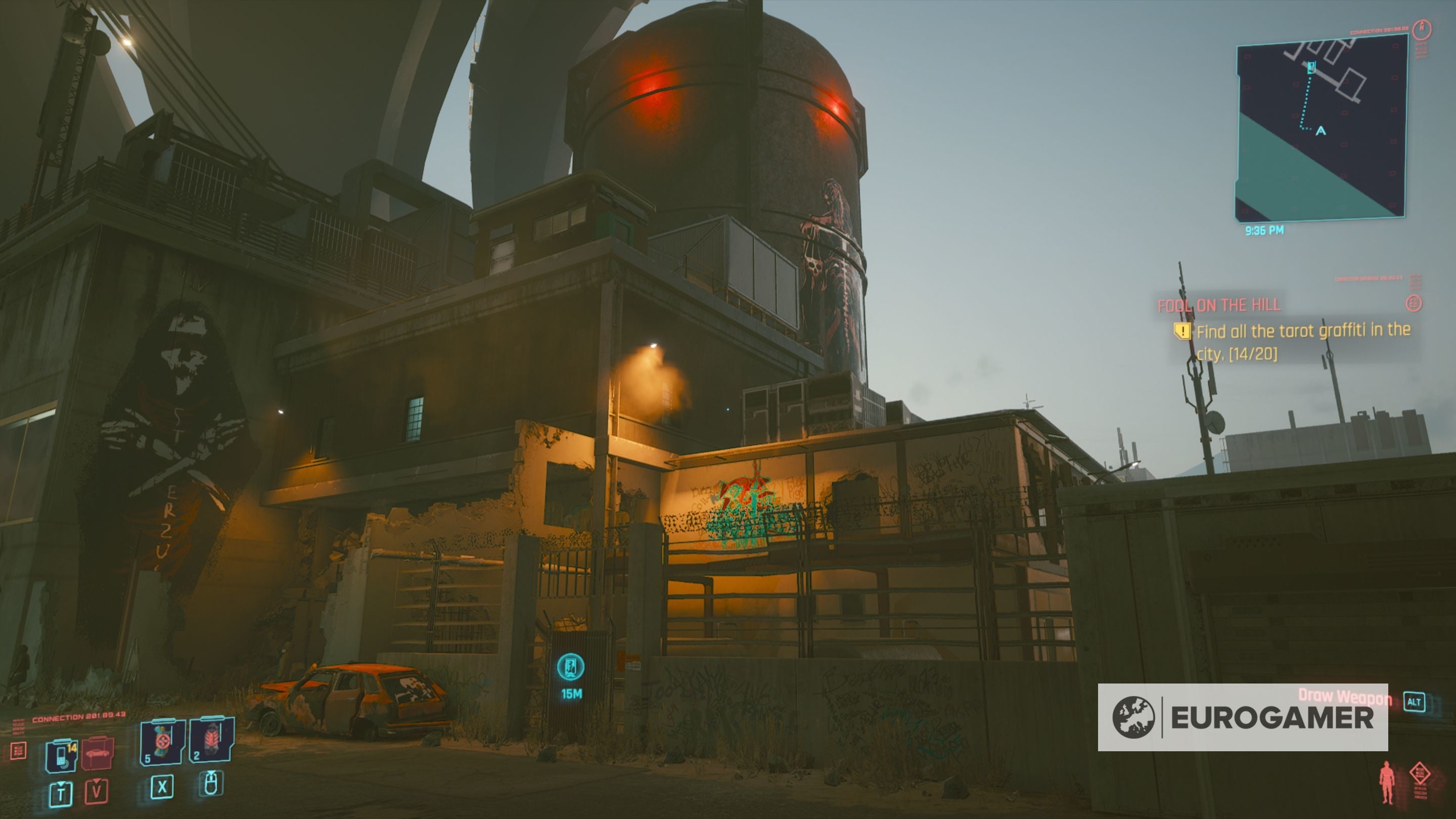 Cyberpunk 2077 Tarot Card locations for Fool on the Hill explained - 62