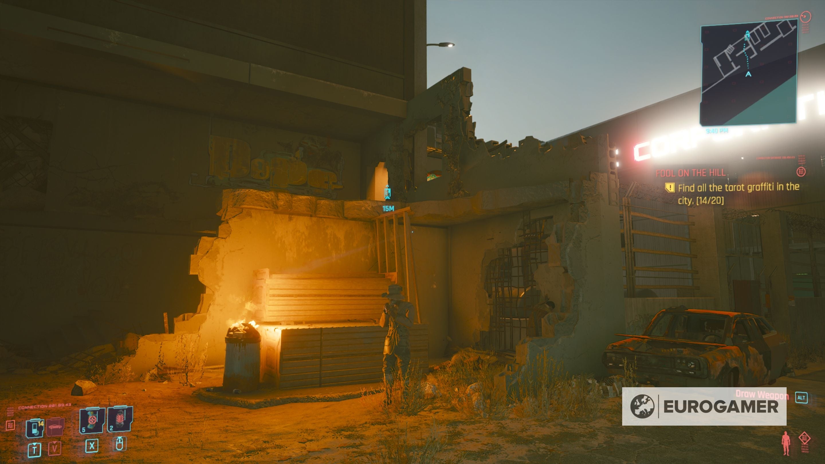 Cyberpunk 2077 Tarot Card locations for Fool on the Hill explained - 11