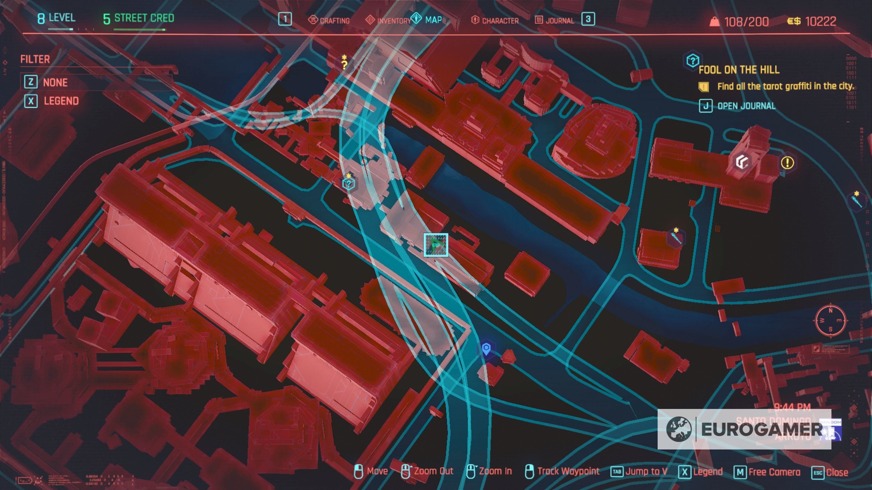 Cyberpunk 2077 Tarot Card locations for Fool on the Hill explained - 30