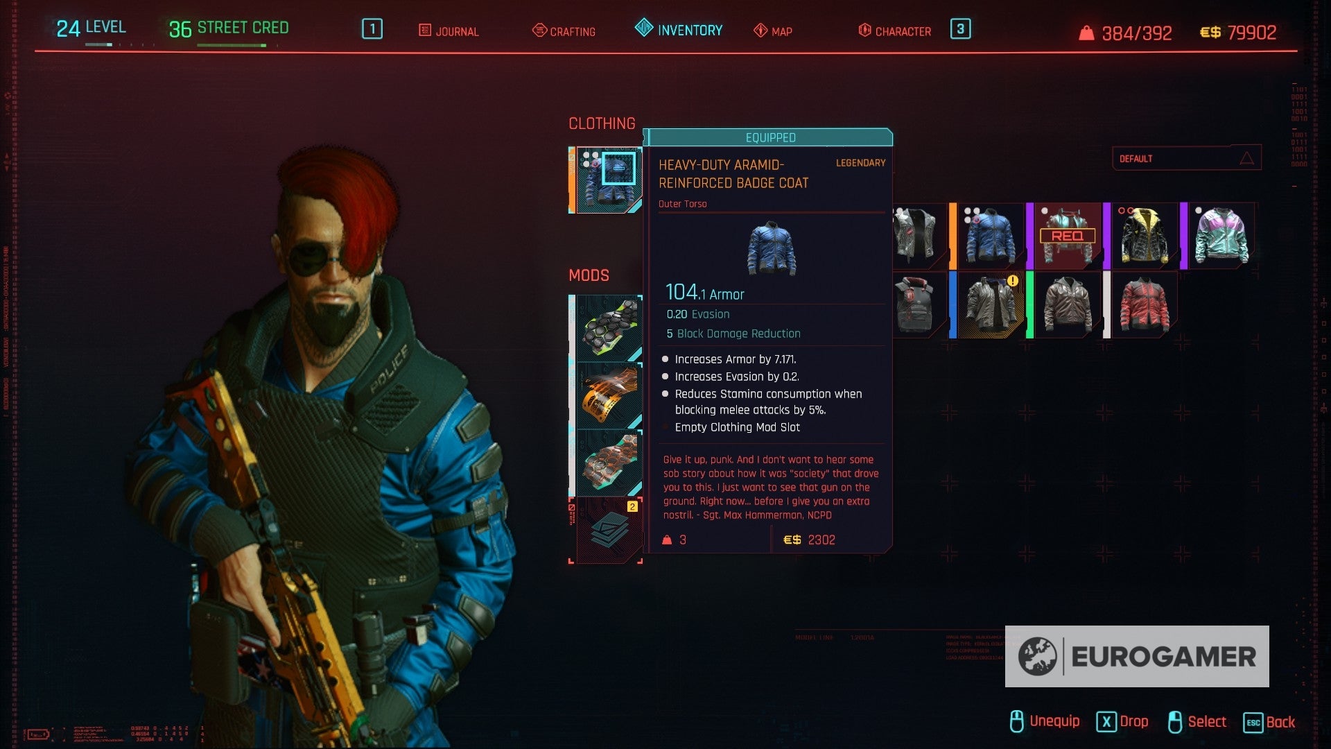 Cyberpunk 2077 best armor and clothing recommendations  and where to find free legendary armor explained - 80