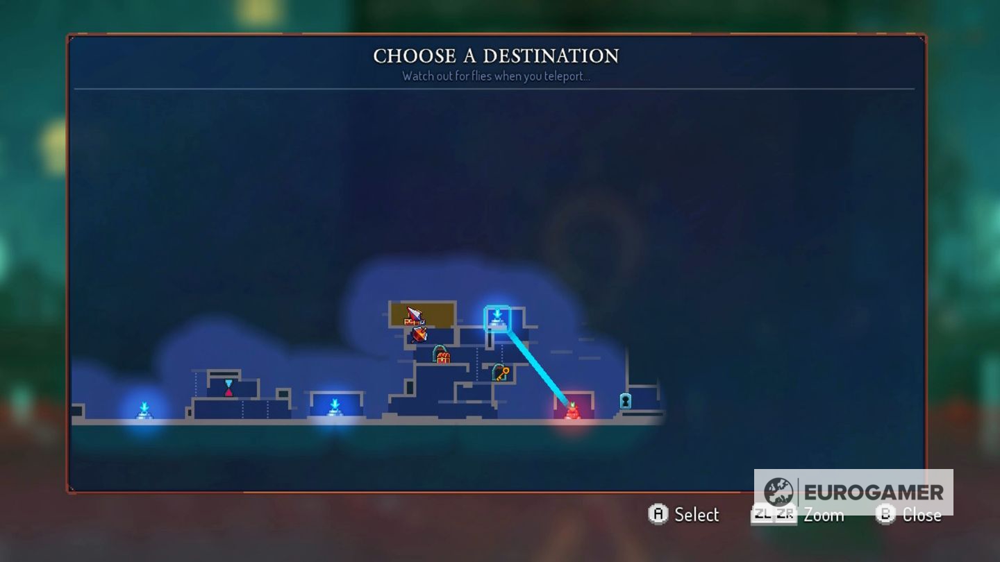 dead cells map keeps scrolling up