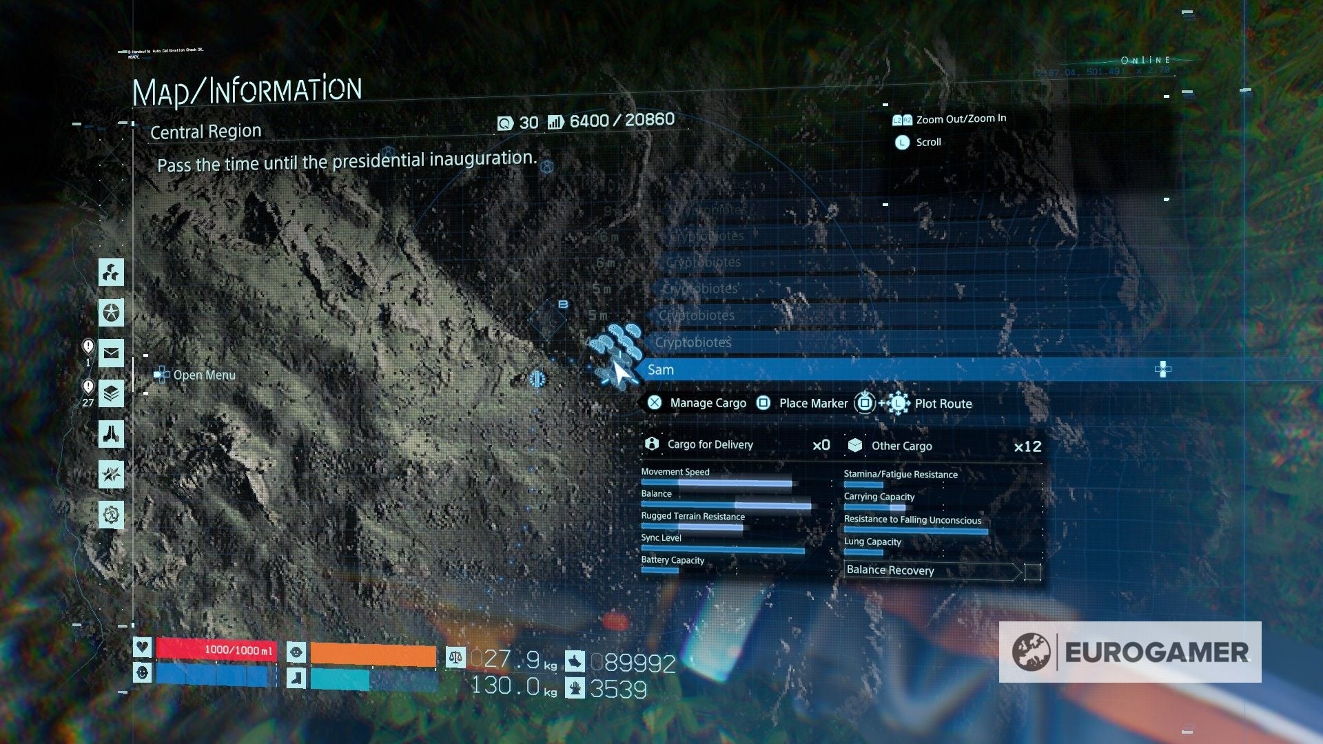 Death Stranding Memory Chip locations  What  glowing  objects mean and where to find them - 69