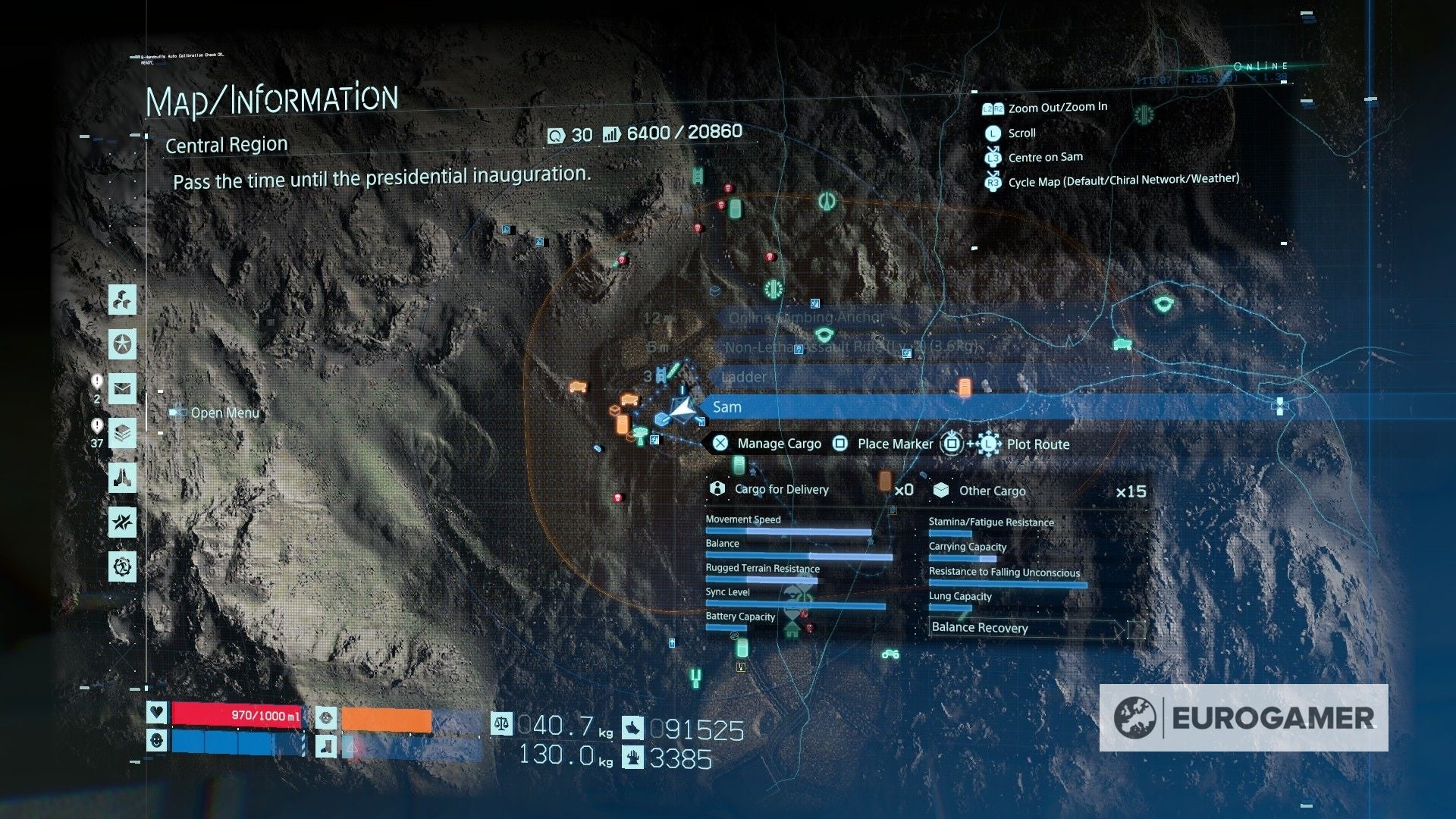 Death Stranding Memory Chip locations  What  glowing  objects mean and where to find them - 96