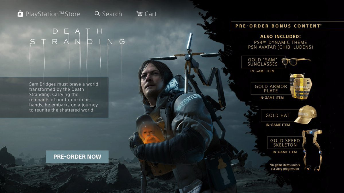 Death Stranding preorder and special edition bonuses explained  When do gold items unlock  - 60