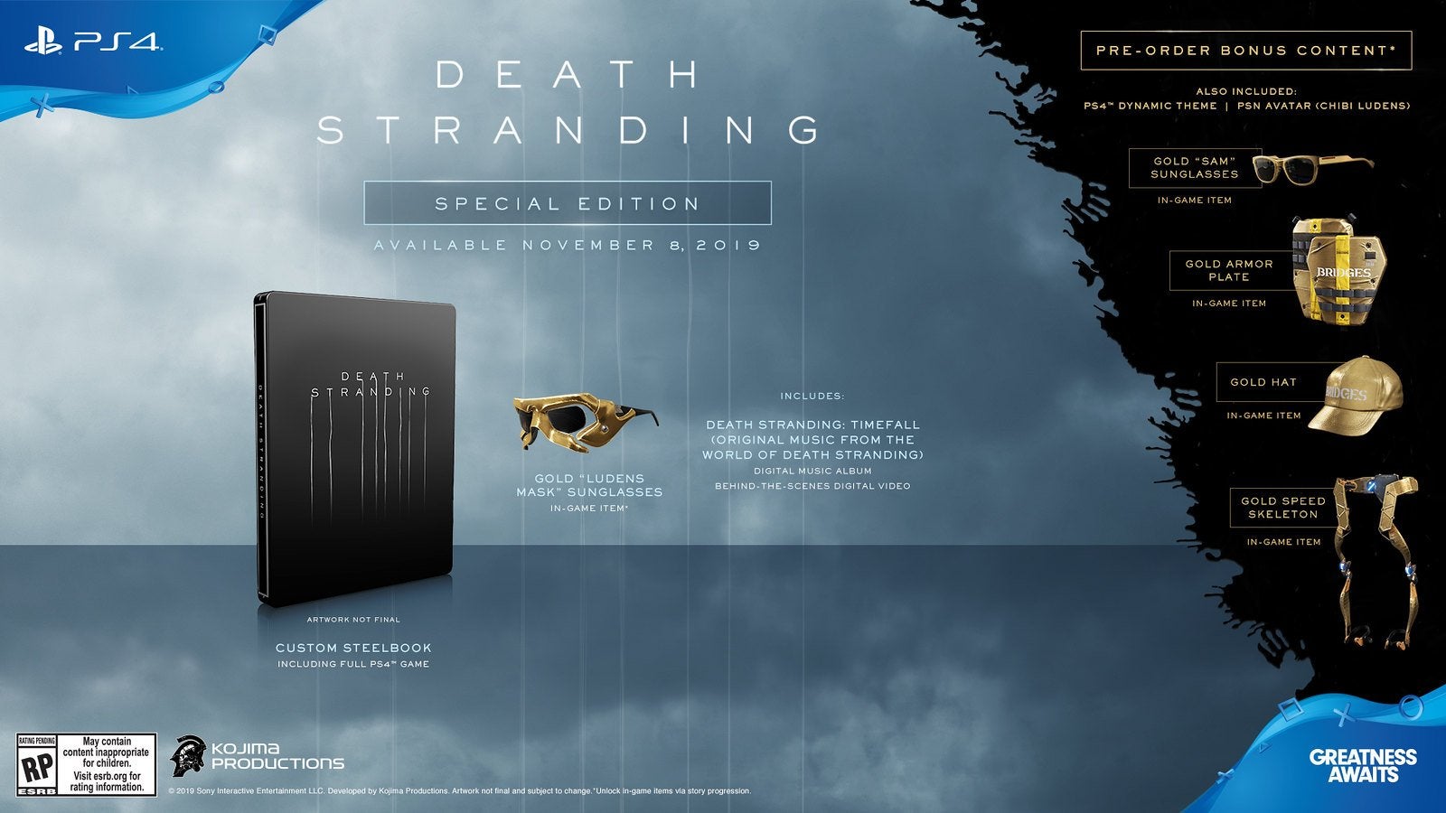 Death Stranding preorder and special edition bonuses explained  When do gold items unlock  - 36