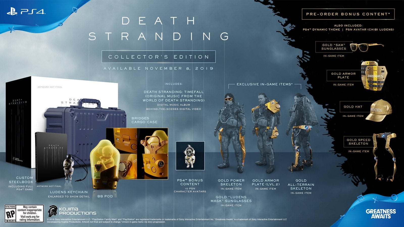 Death Stranding preorder and special edition bonuses explained  When do gold items unlock  - 53