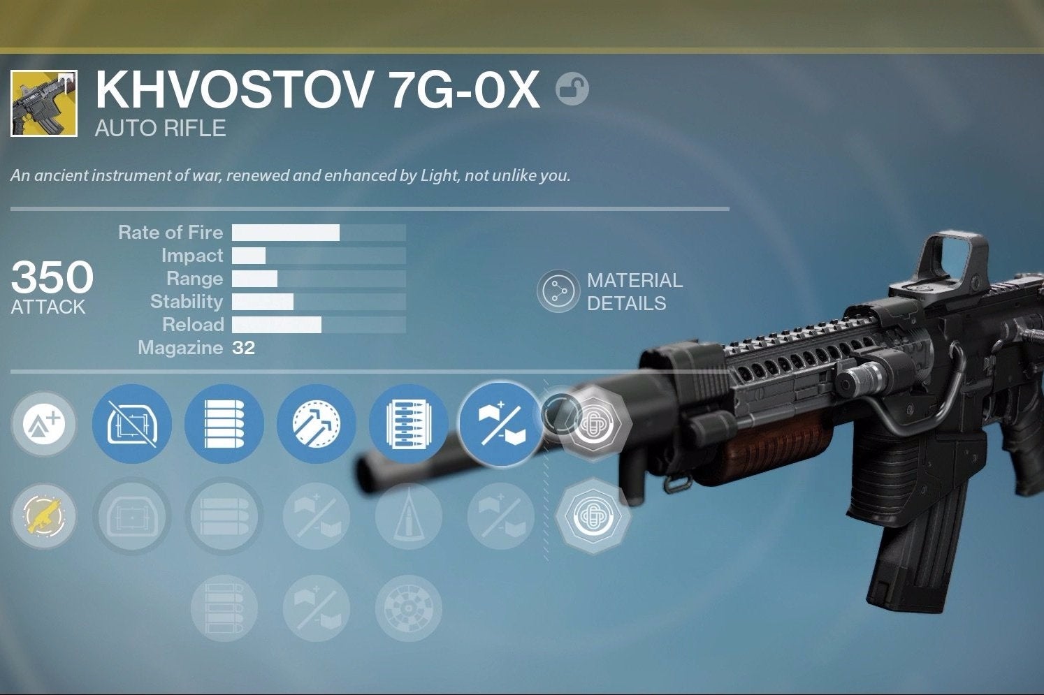 Image for Destiny Khvostov Quest - schematic location, 7G-OX weapon parts and manual pages for Rise of Iron's We Found a Rifle Quest