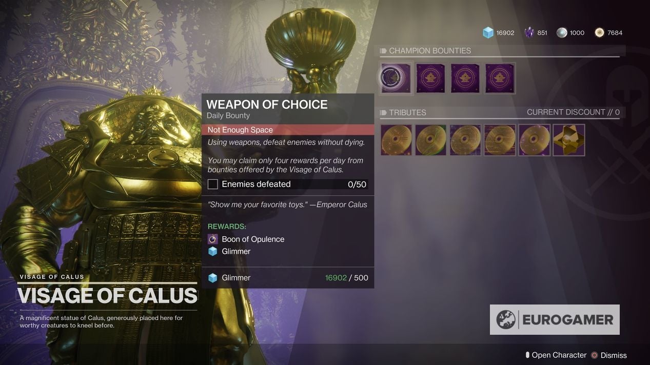 Destiny 2 Bad Juju quest steps: How the Tribute Hall and Boon ...