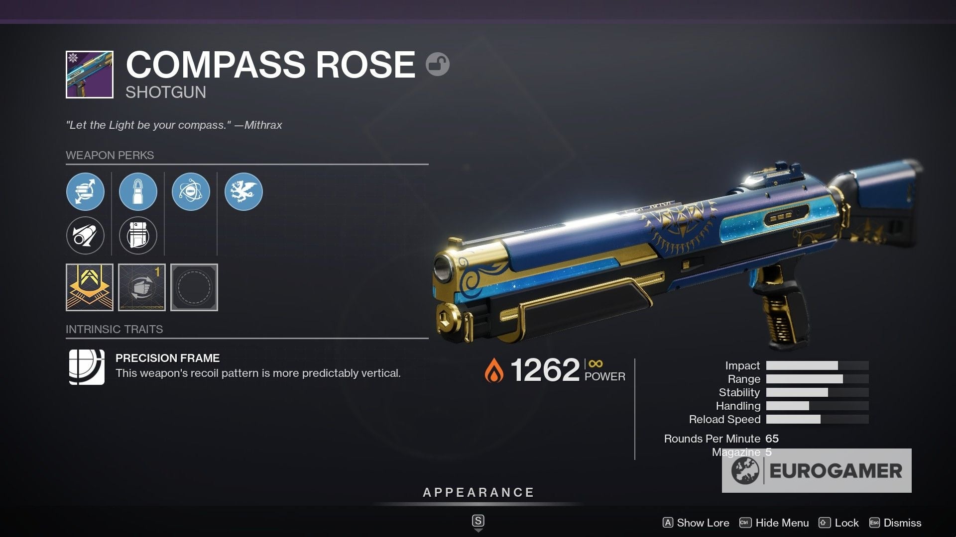 Destiny 2 Compass Rose god roll recommendation and drop location - 22