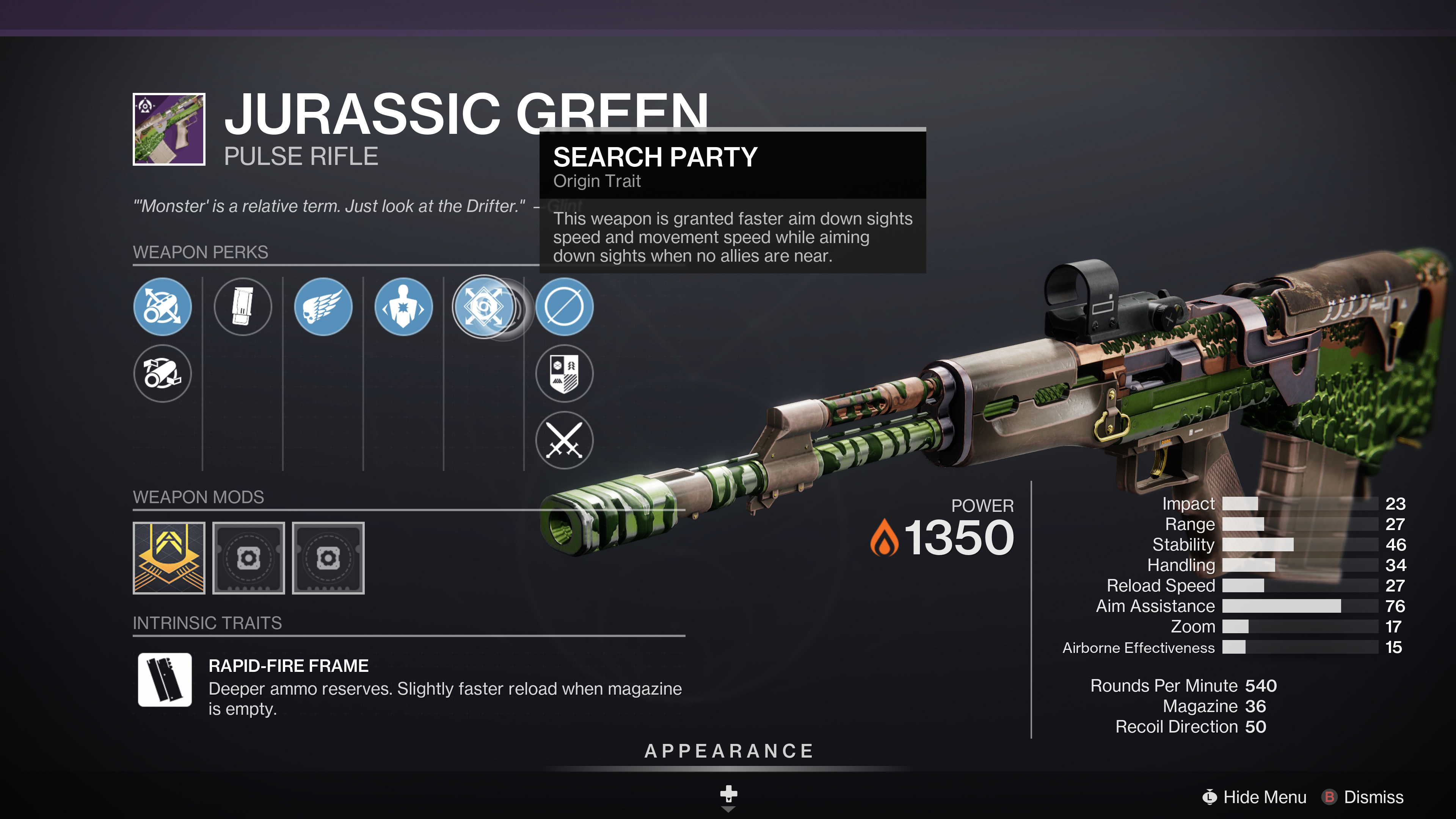 Destiny 2 Jurassic Green god roll recommendation and drop location explained - 77