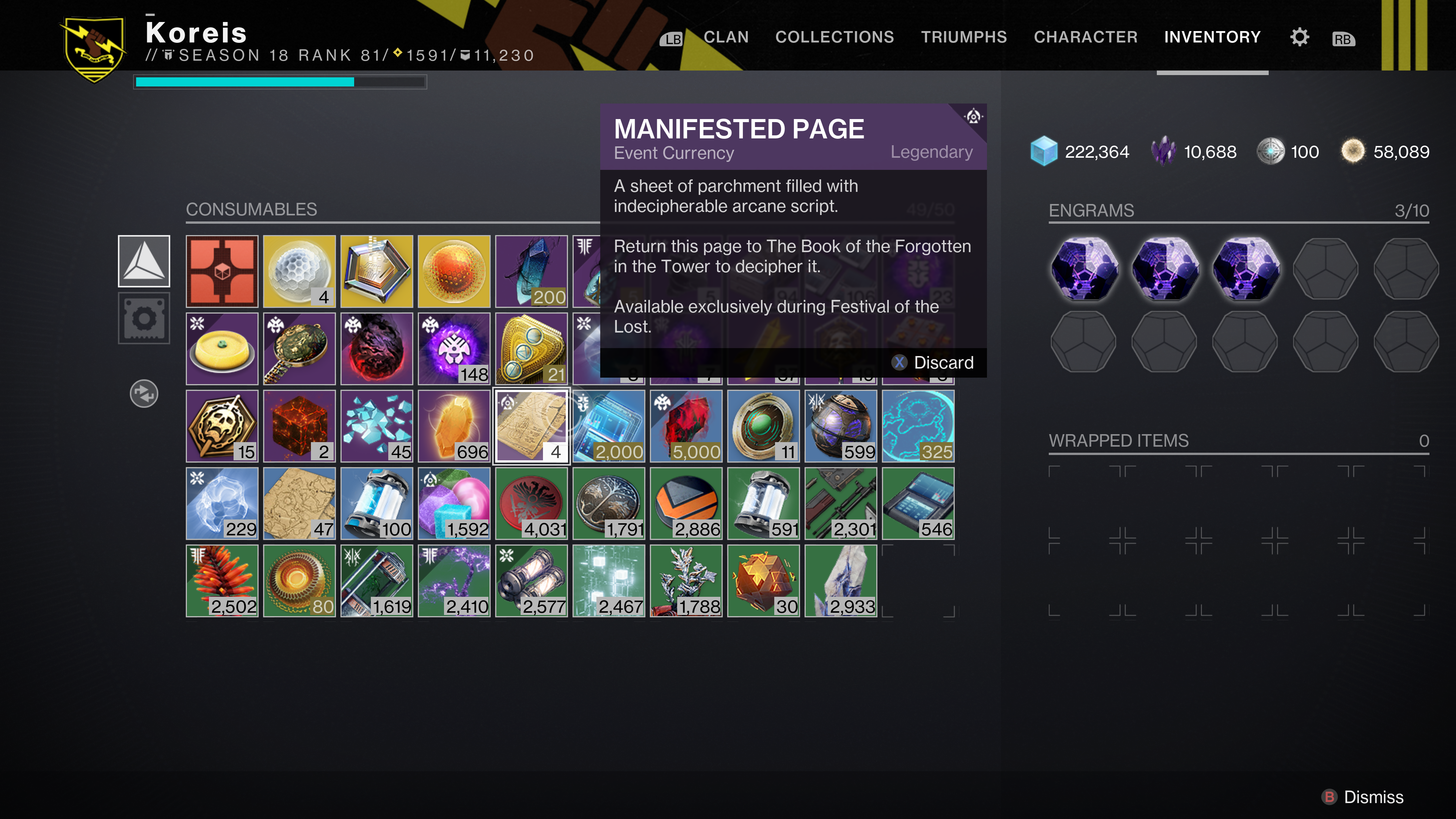 Destiny 2 Book of the Forgotten  How to get Spectral Pages and Manifested Pages explained - 14