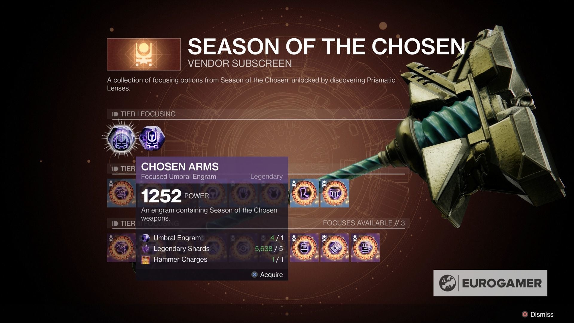 Destiny 2 Hammer of Proving explained  Hammer charges  Tribute Chests and how to equip the Hammer explained - 22