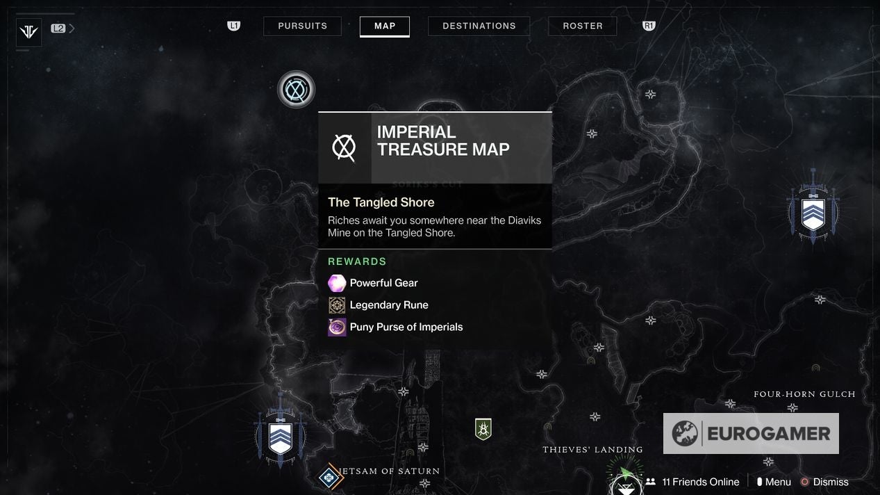 Imperial Treasure Map Edz Destiny 2 Imperial Treasure Map Locations: Endless Gate, Diaviks Mine And  Chamber Of Sky Locations And More Explained | Eurogamer.net