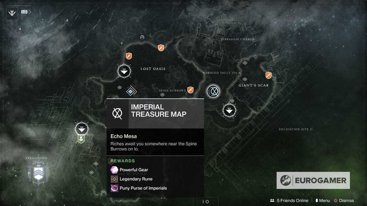 Io Imperial Treasure Map Destiny 2 Imperial Treasure Map Locations: Endless Gate, Diaviks Mine And Chamber Of Sky Locations And More Explained | Eurogamer.net Io Imperial Treasure Map Destiny 2 Imperial Treasure Map Locations: Endless Gate, Diaviks Mine And Chamber Of Sky Locations And More Explained | Eurogamer.net