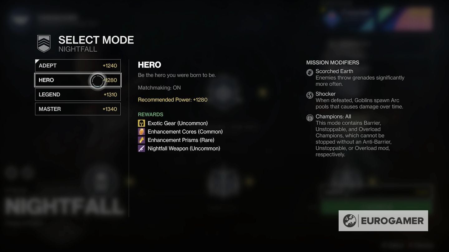 Destiny 2 Nightfall weapon schedule  What is the Nightfall weapon this week  - 7