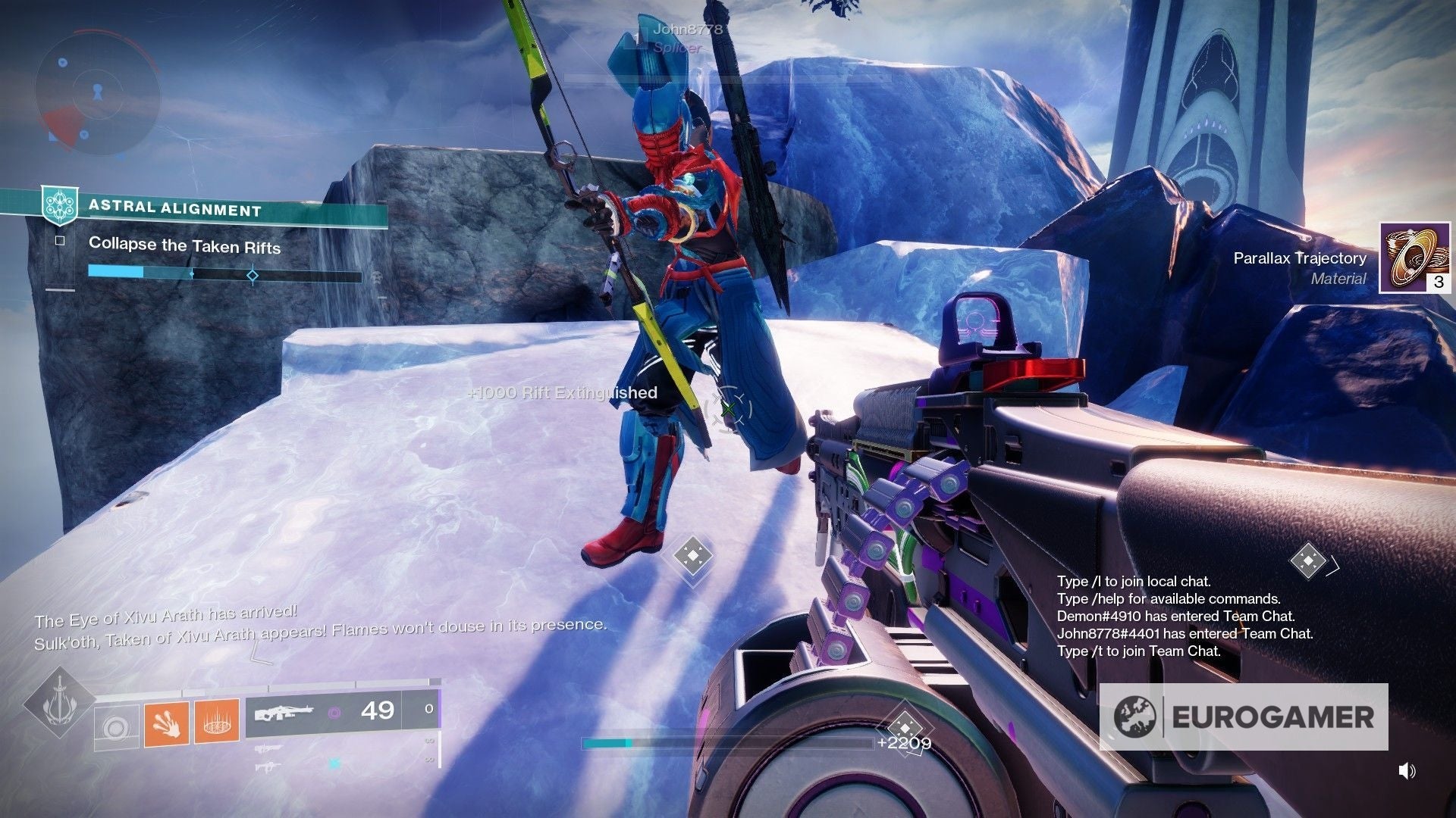 Destiny 2 Parallax Trajectory sources and best farm method explained - 99