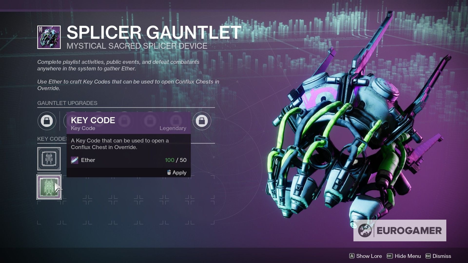 Destiny 2 Splicer Gauntlet explained  Ether charges  Key Codes and Conflux Chests explained - 59