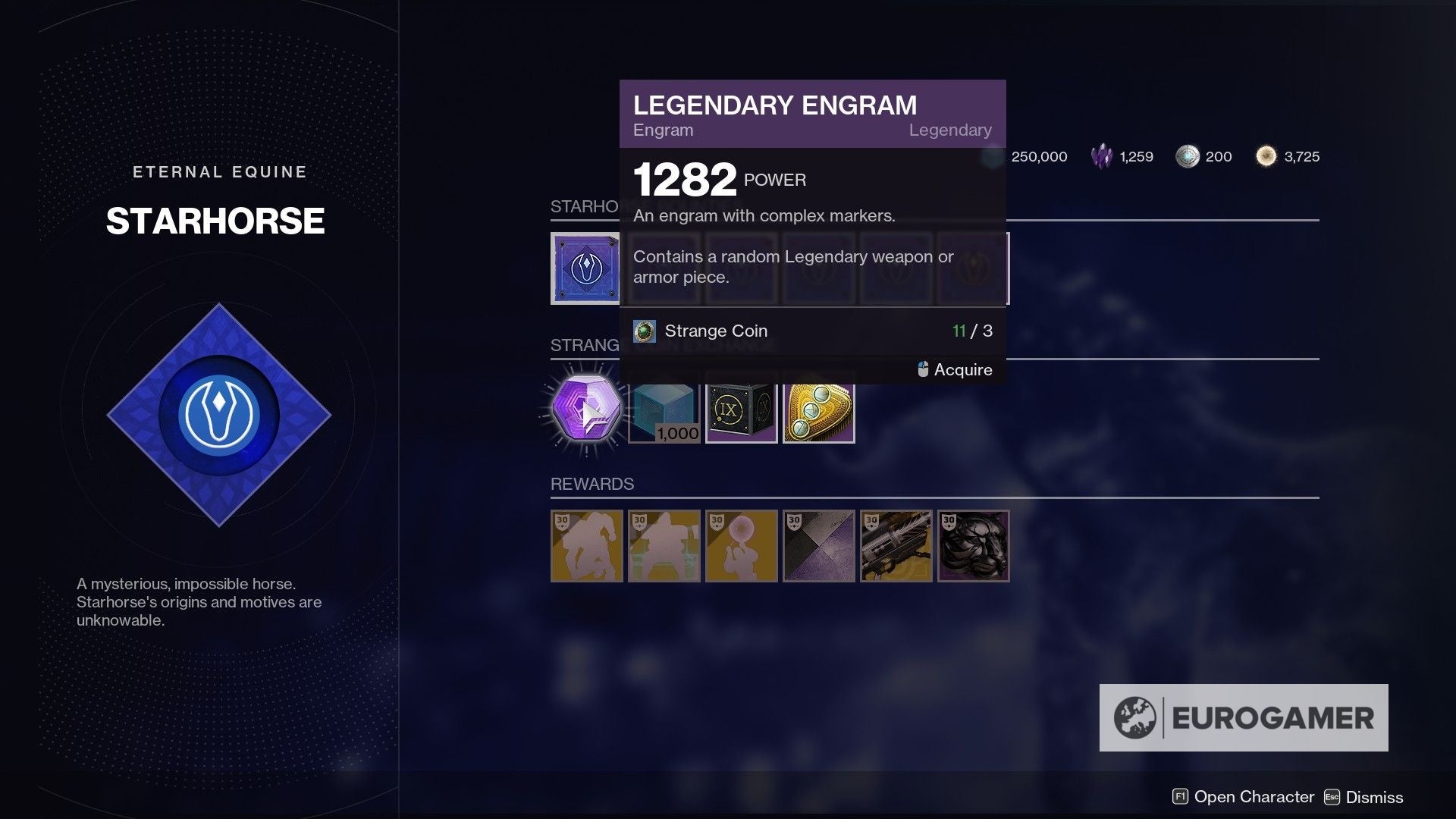 Destiny 2 Strange Coins: How to get Strange Coins and how Starhorse  bounties work explained | Eurogamer.net